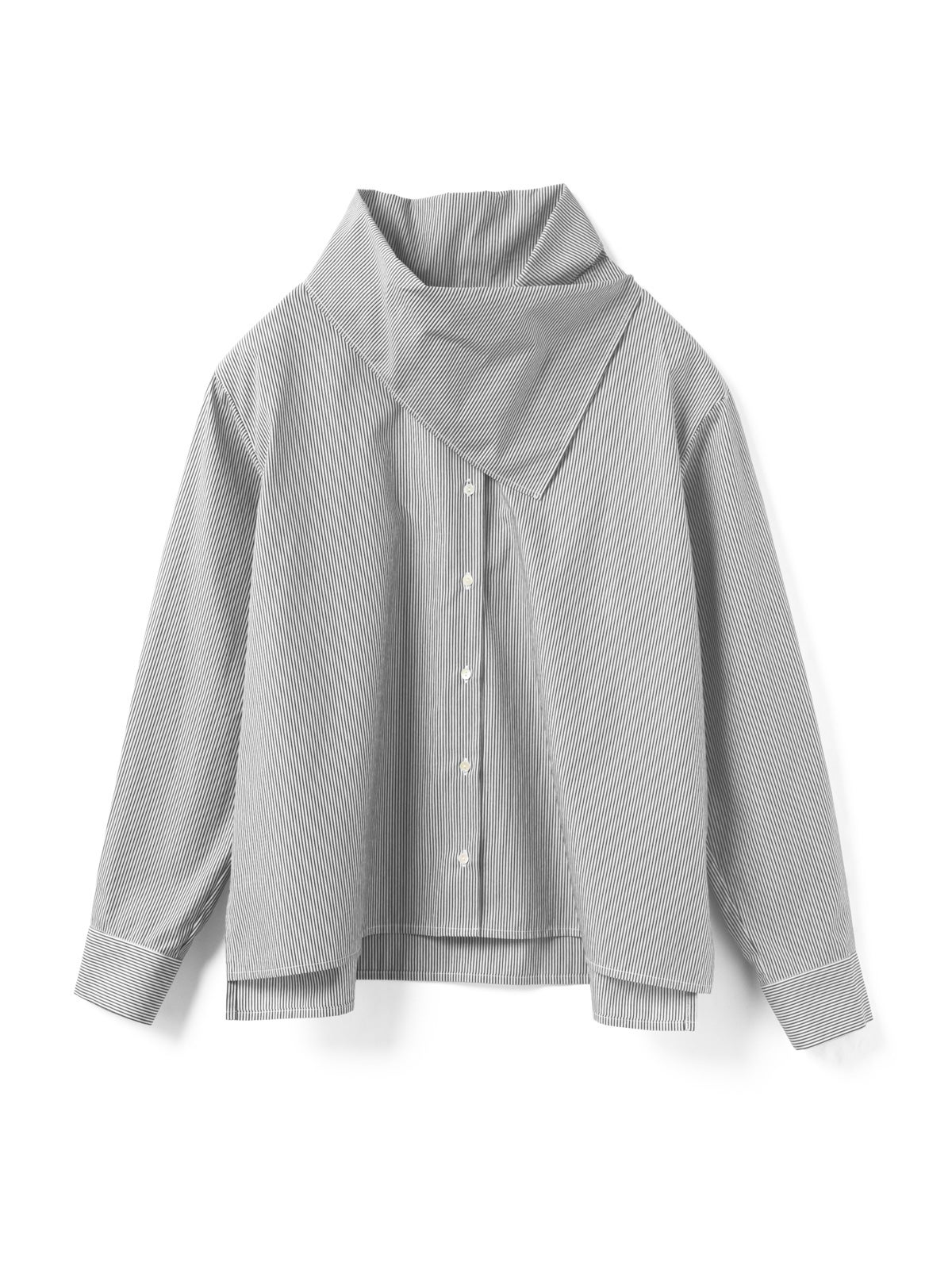 mizuiro ind ストライプスカーフカラーシャツ｜ MARcourt ONLINE STORE
