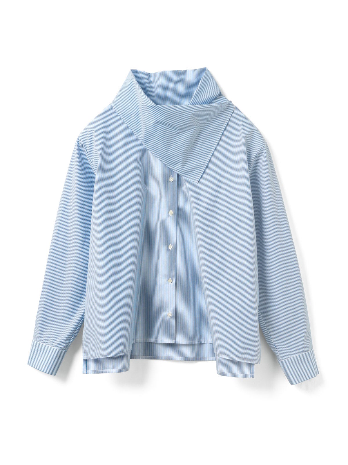 mizuiro ind ストライプスカーフカラーシャツ｜ MARcourt ONLINE STORE