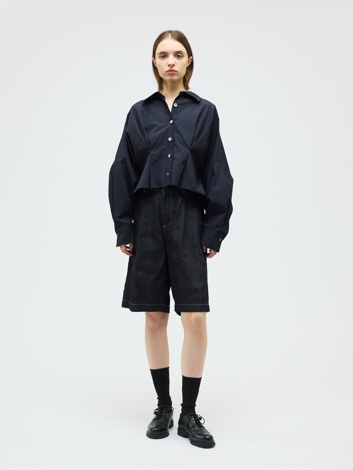 mizuiro ind コクーンショートシャツ｜ MARcourt ONLINE STORE