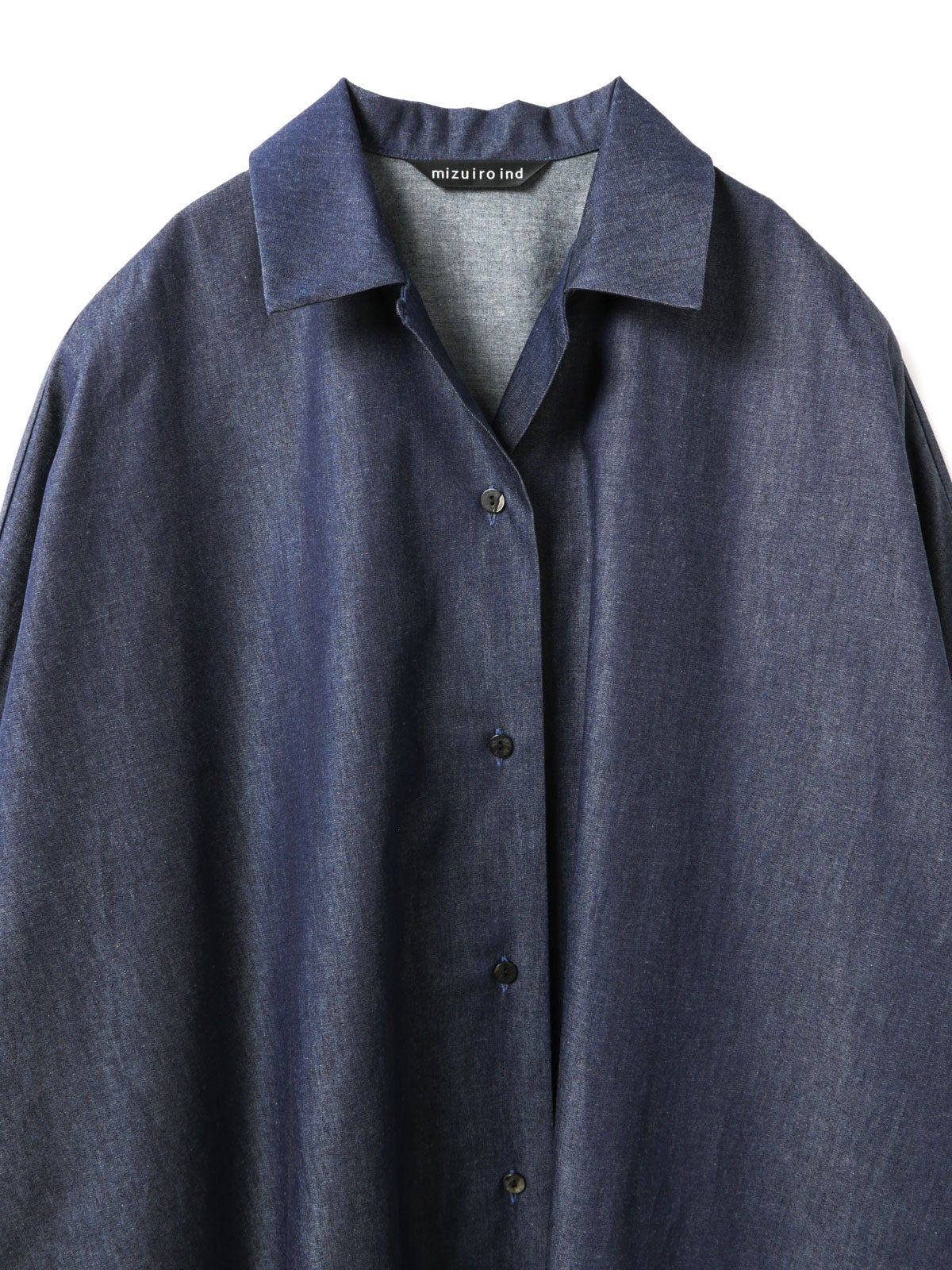 mizuiro ind デニムワイドシャツコート｜ MARcourt ONLINE STORE