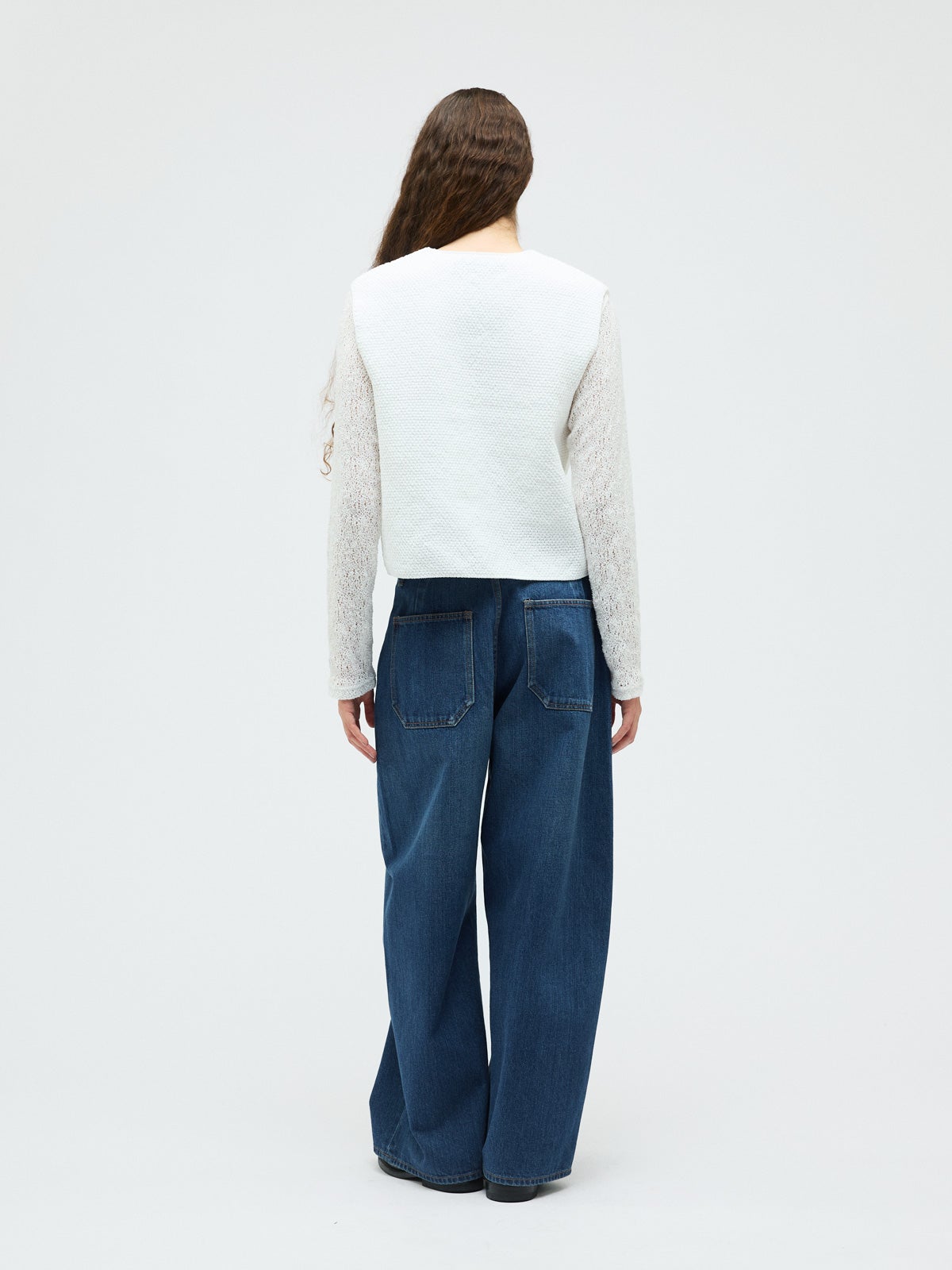 mizuiro ind デニム Vネックベストとパンツ mizuiro ind ディープVネックベスト｜ MARcourt ONLINE STORE