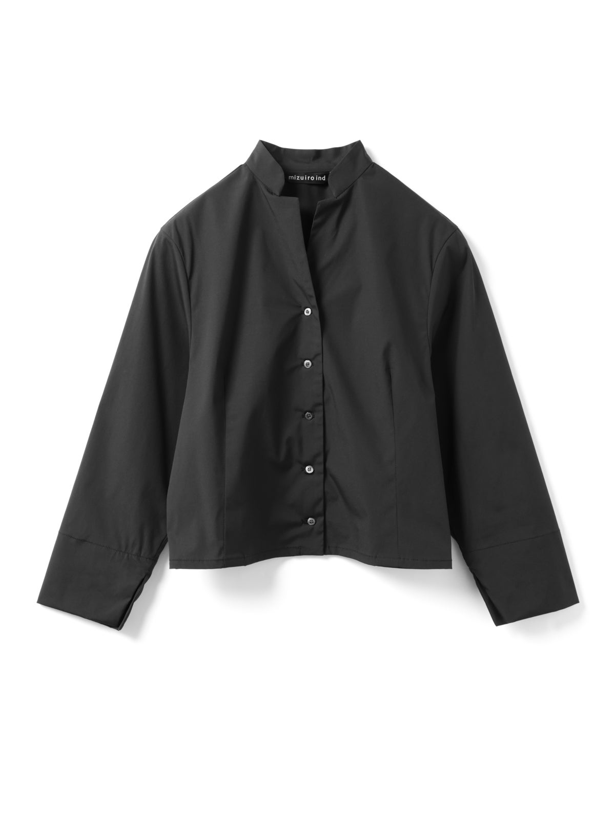 mizuiro ind スタンドカラーショートシャツ｜ MARcourt ONLINE STORE