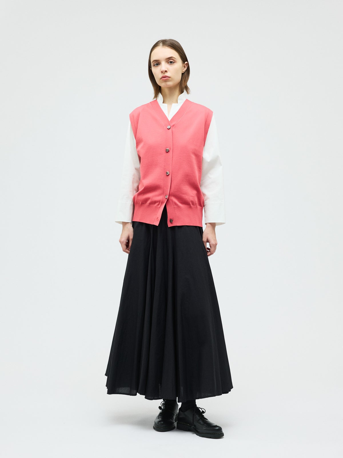 mizuiro ind スタンドカラーショートシャツ｜ MARcourt ONLINE STORE