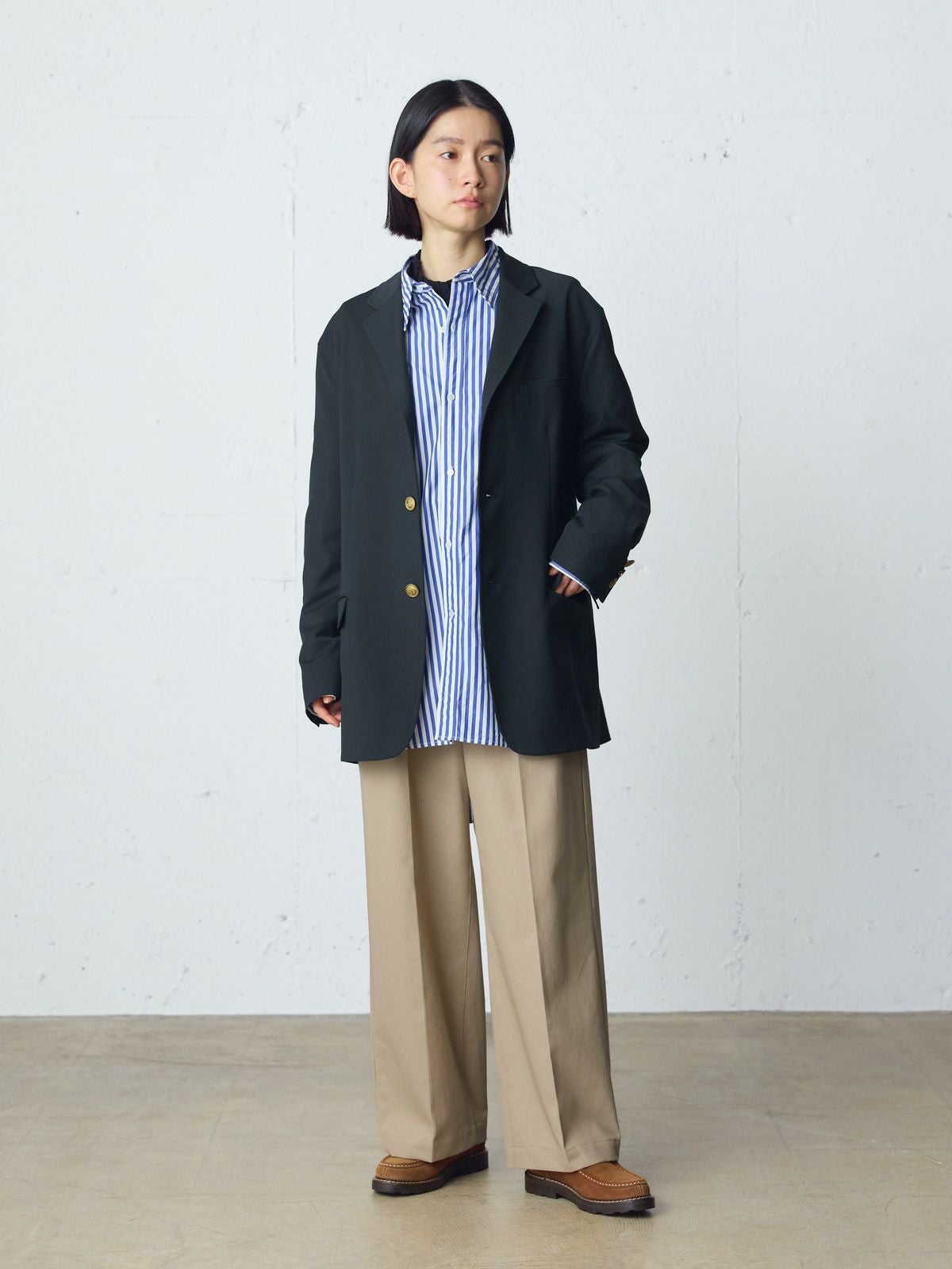まる MidiUmi ネイビー テーラードジャケット Item feature：MidiUmi | Mother's Industry（マザーズインダストリー ジャケット・アウター