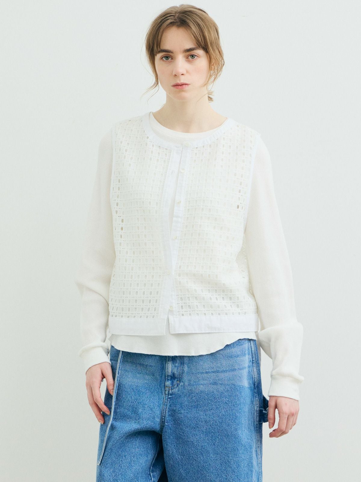 MARMARMAR メッシュレースドローストリングベスト｜ MARcourt ONLINE