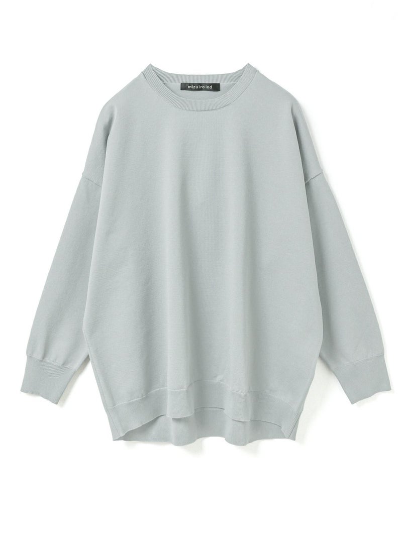 クルーネックワイドプルオーバー