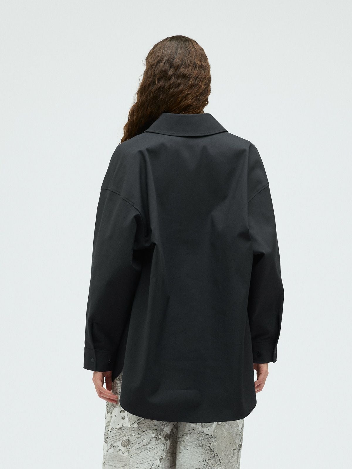 mizuiro ind ダブルクロスワイドシャツブルゾン｜ MARcourt ONLINE