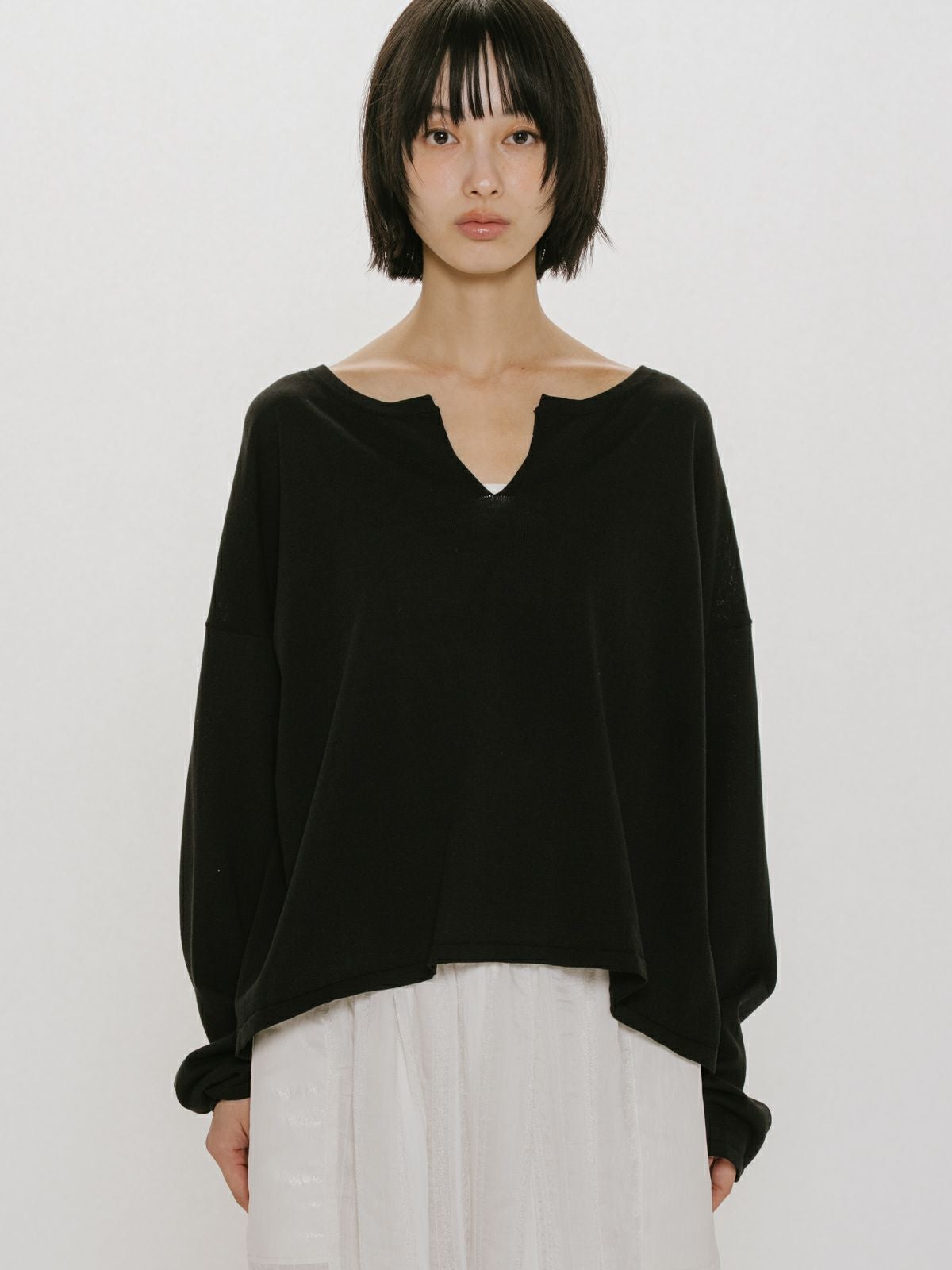 MIDIUMISOLID for Ladies スキッパーワイドプルオーバー｜ MARcourt