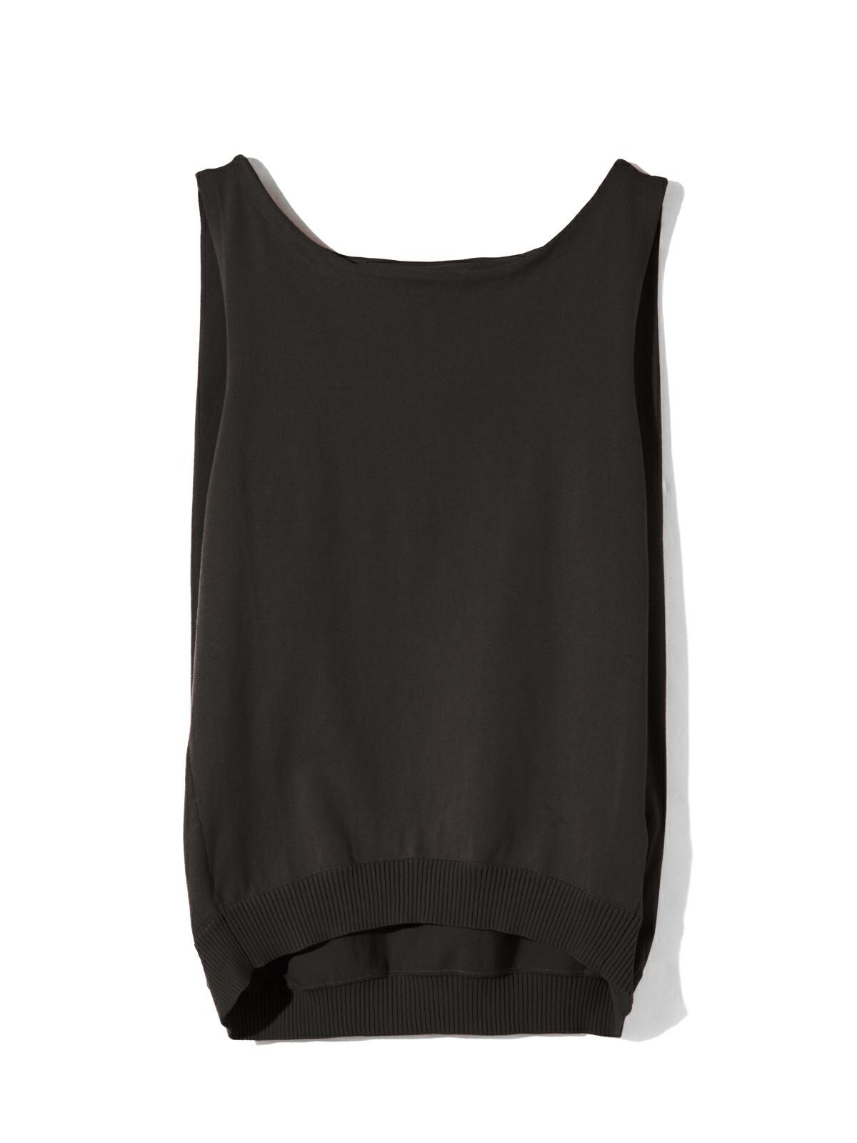 C.E ダークグレー ノースリーブベスト Mサイズ MIDIUMISOLID for Ladies タックノースリーブワイドベスト｜ MARcourt