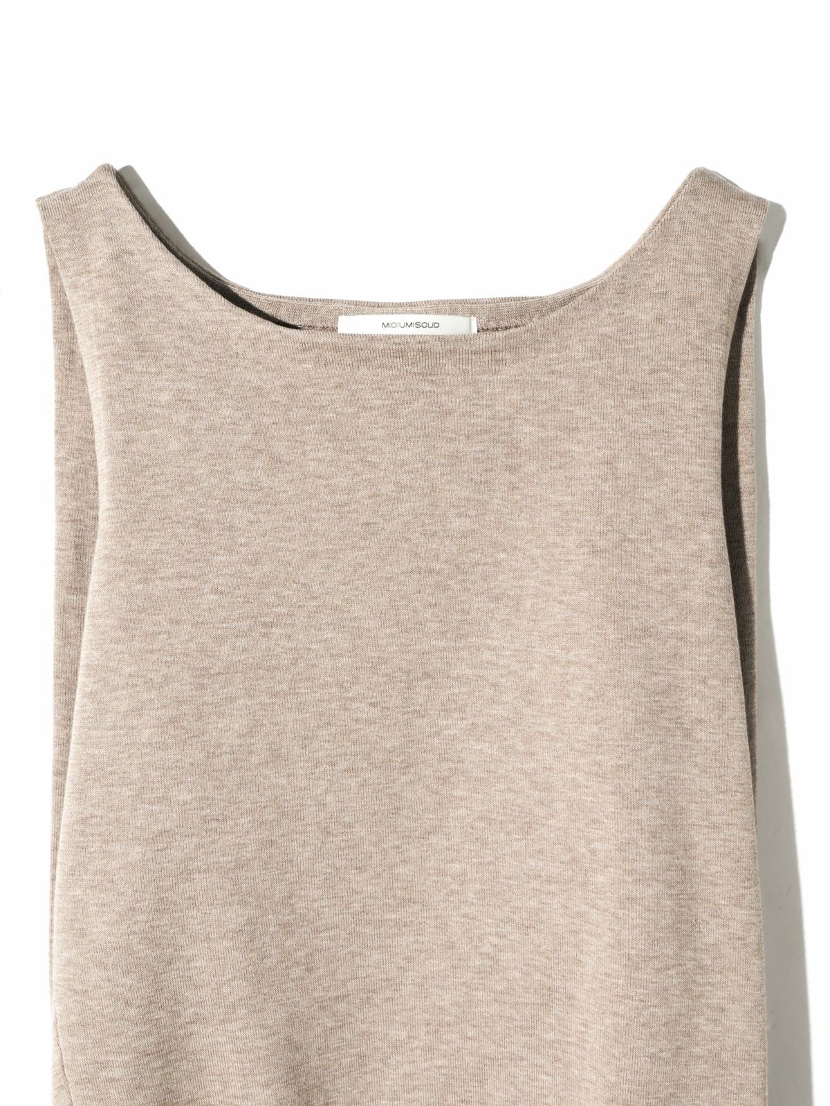 MIDIUMISOLID for Ladies タックノースリーブワイドベスト｜ MARcourt