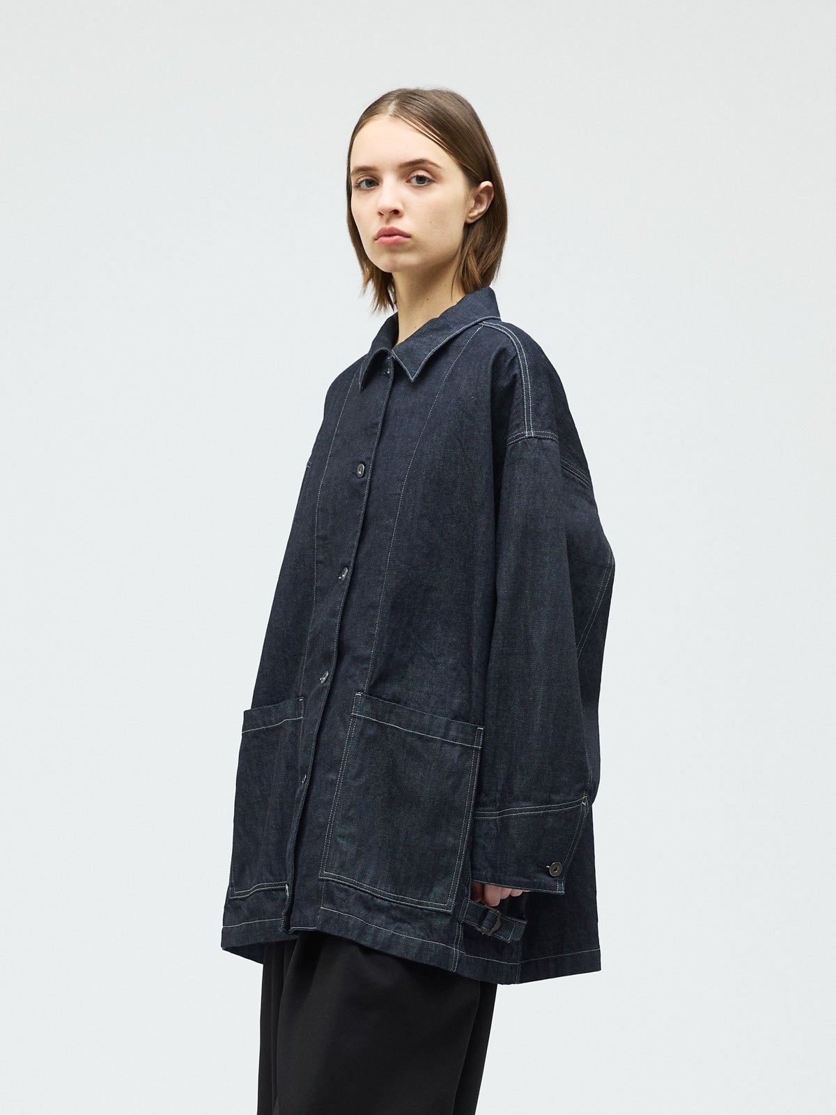 mizuiro ind ワイドデニムカバーオール(ONEWASH)｜ MARcourt ONLINE