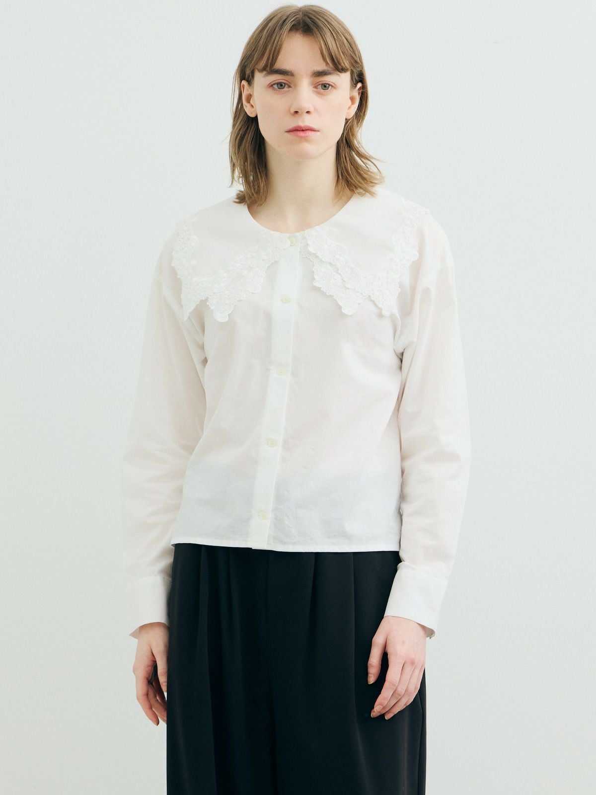 MARMARMAR レースカラーロングスリーブシャツ｜ MARcourt ONLINE STORE