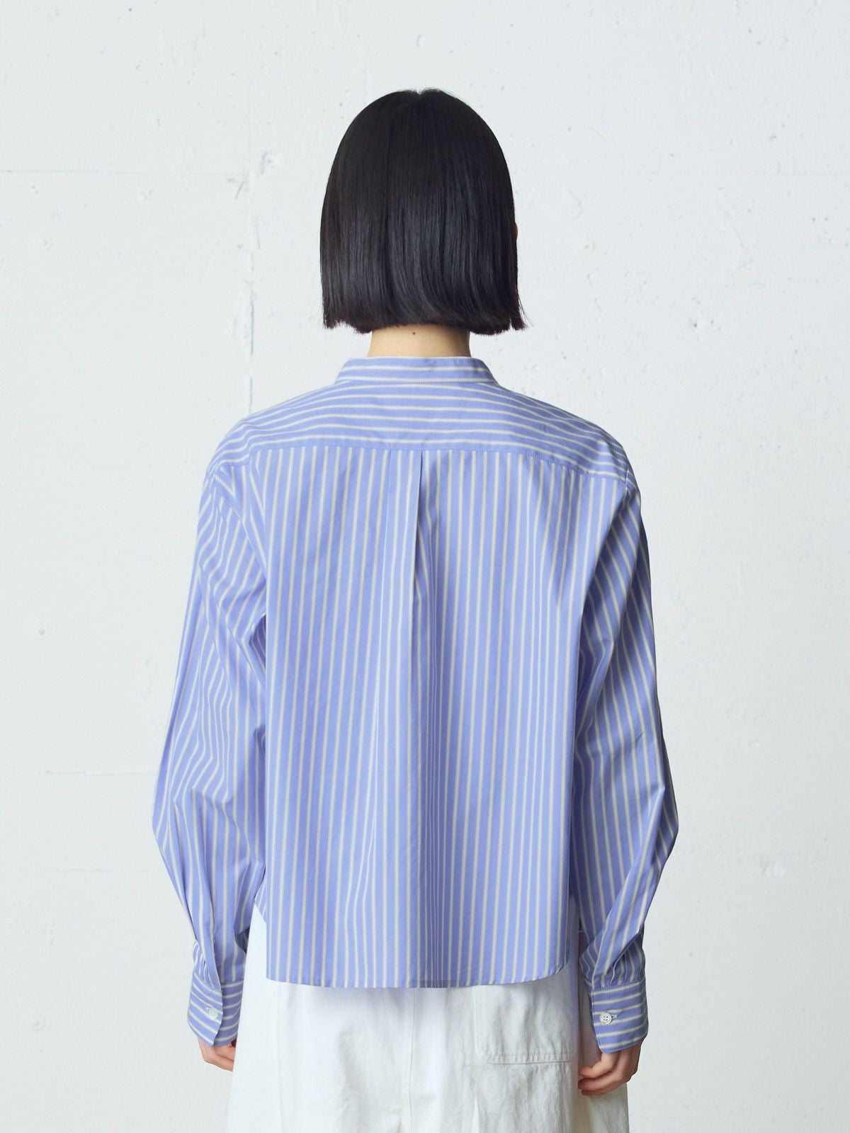 MidiUmi パターンショートシャツ ブルーストライプ MidiUmi パターンショートシャツ｜ MARcourt ONLINE STORE