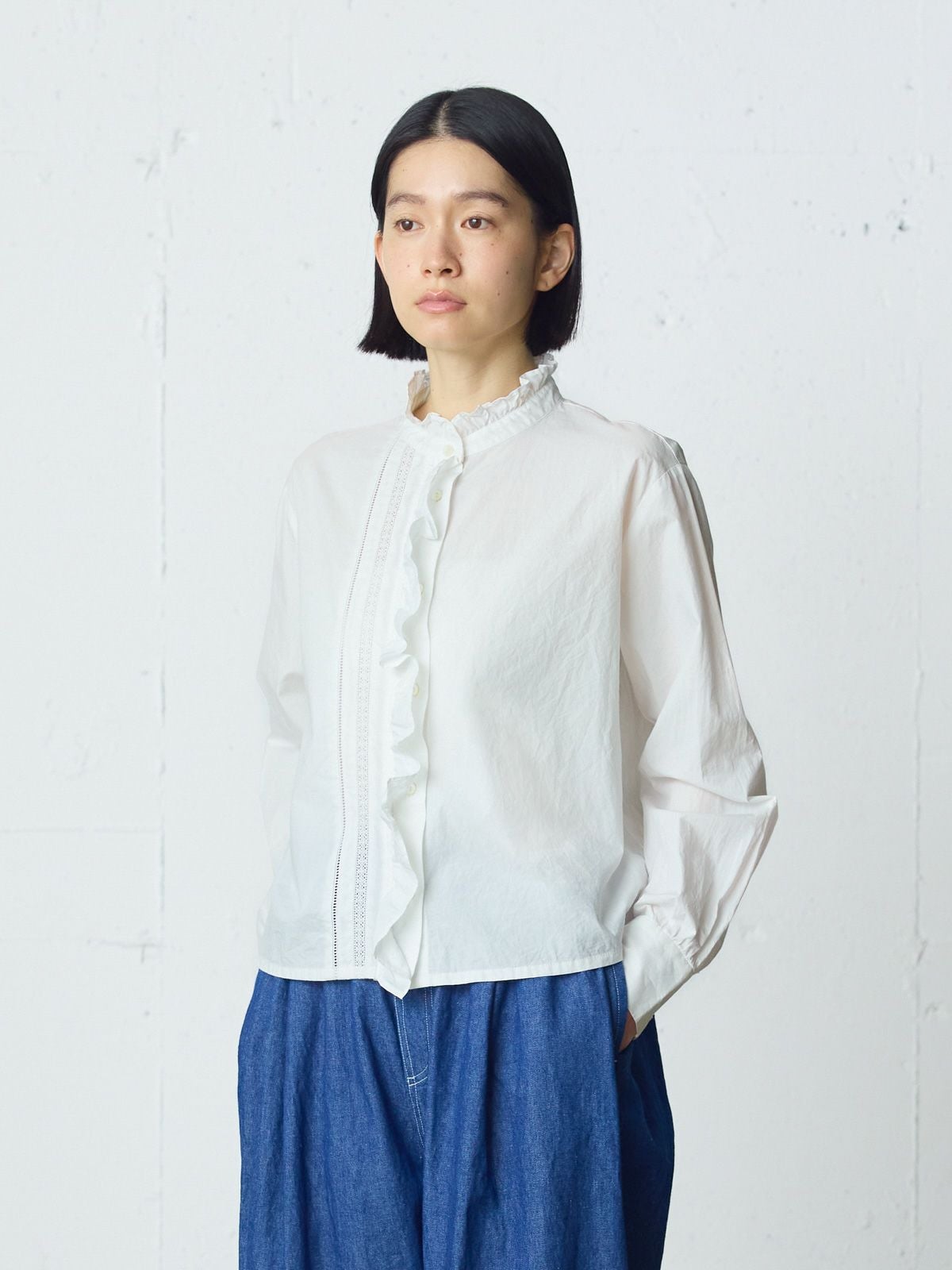 Masumiページ MidiUmi フロントフリルレースシャツ｜ MARcourt ONLINE STORE
