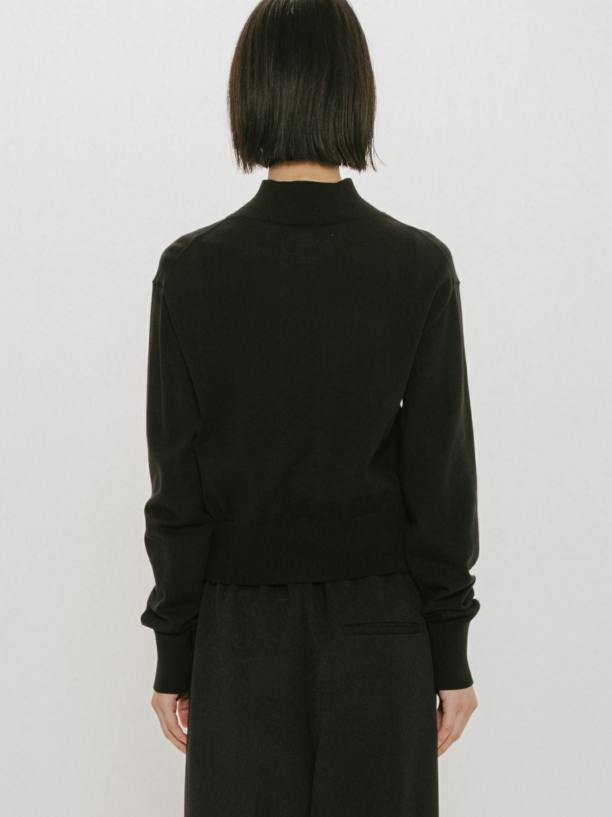 MIDIUMISOLID for Ladies ハイネックショートカーディガン｜ MARcourt