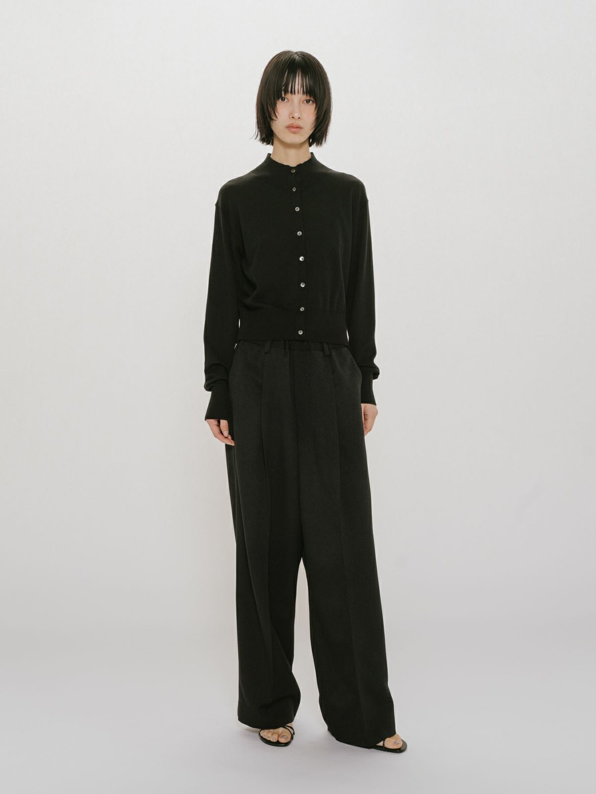 MIDIUMISOLID for Ladies ハイネックショートカーディガン｜ MARcourt