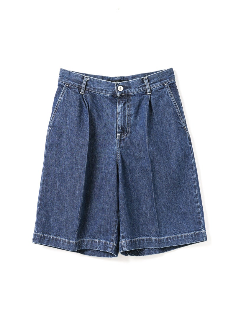 mizuiro ind デニムハーフパンツ(BLEACH)
