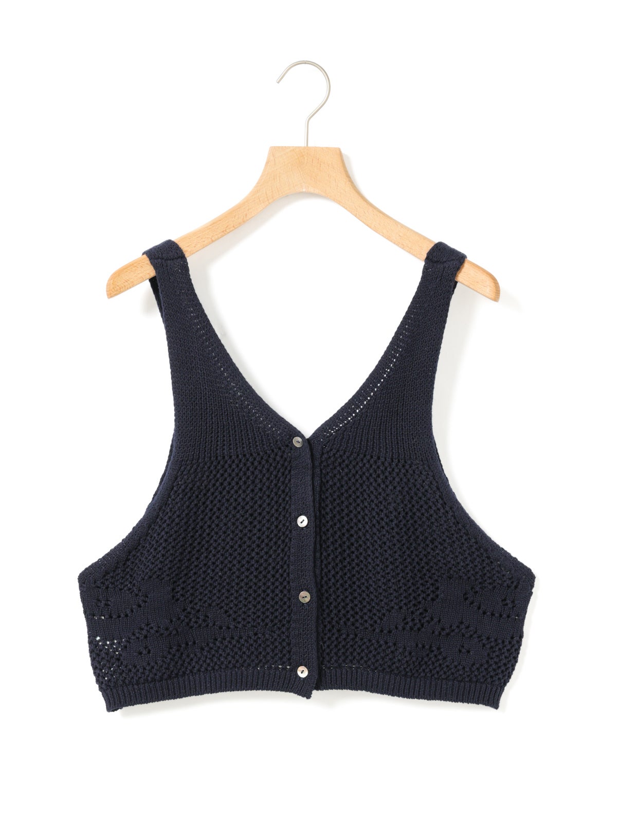 美品★MAYDI /マイディ CROP VEST ハンドニットベスト ブラック MidiUmi 2WAYニードルワークベスト｜ MARcourt ONLINE STORE