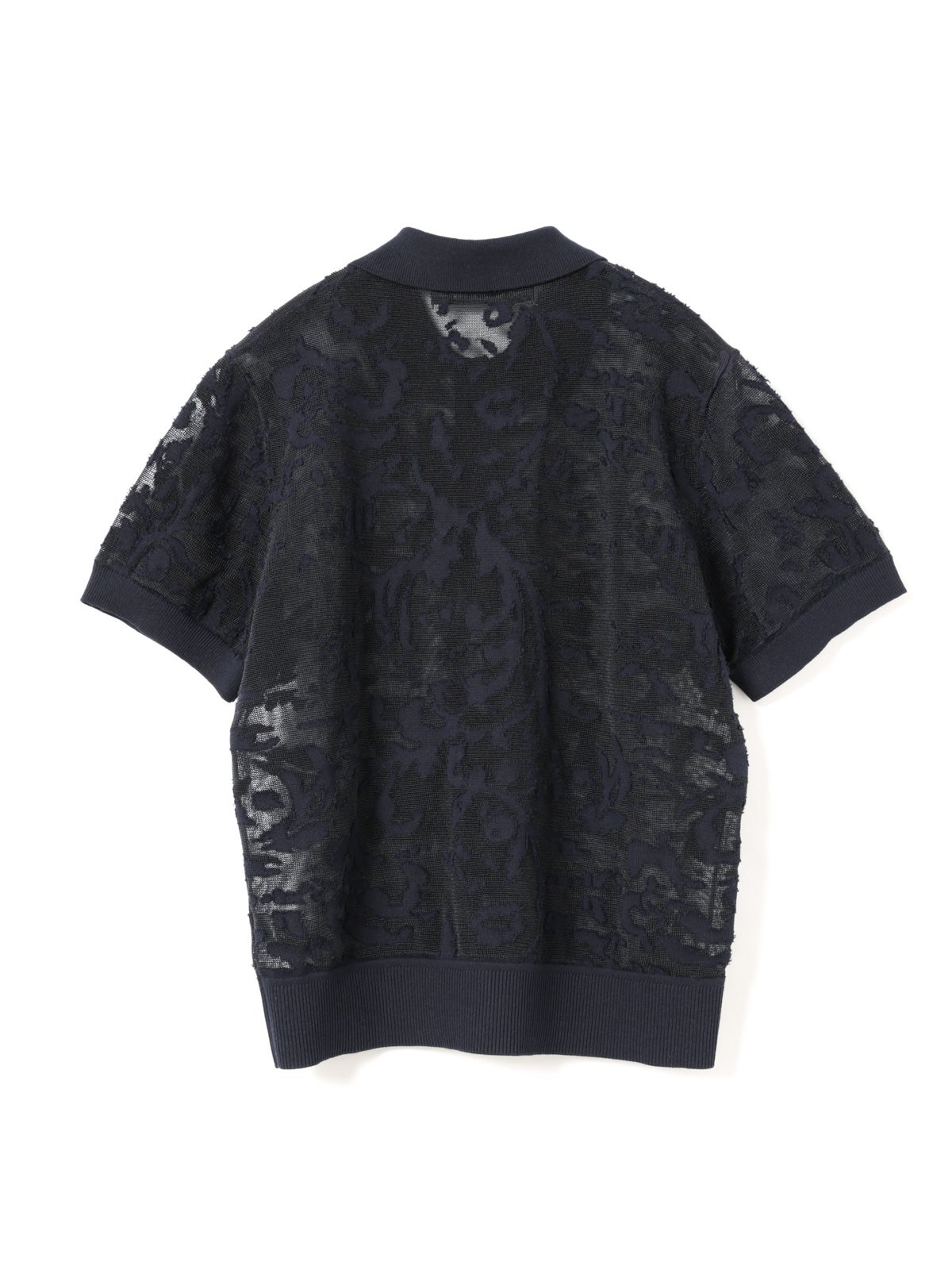 mizuiro ind メッシュ刺繍ポロプルオーバー｜ MARcourt ONLINE STORE