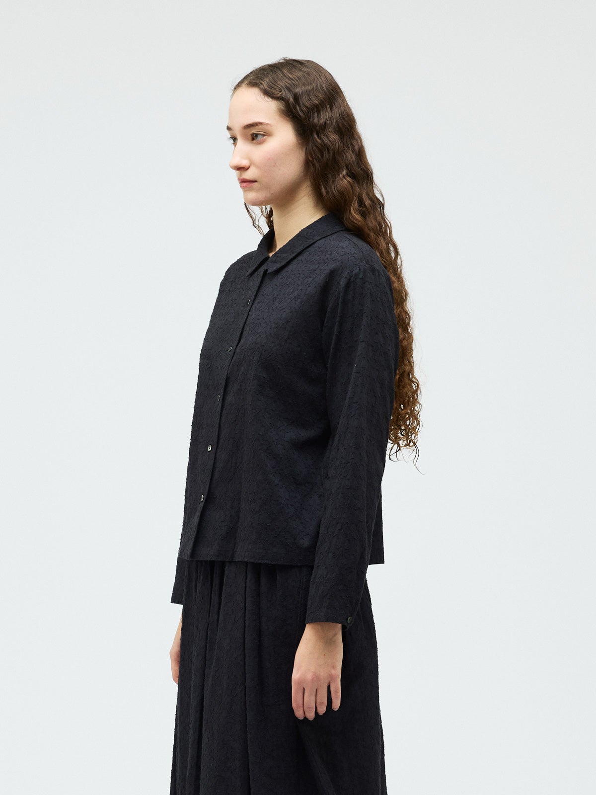 mizuiro ind ジャカードロングスリーブシャツ｜ MARcourt ONLINE STORE