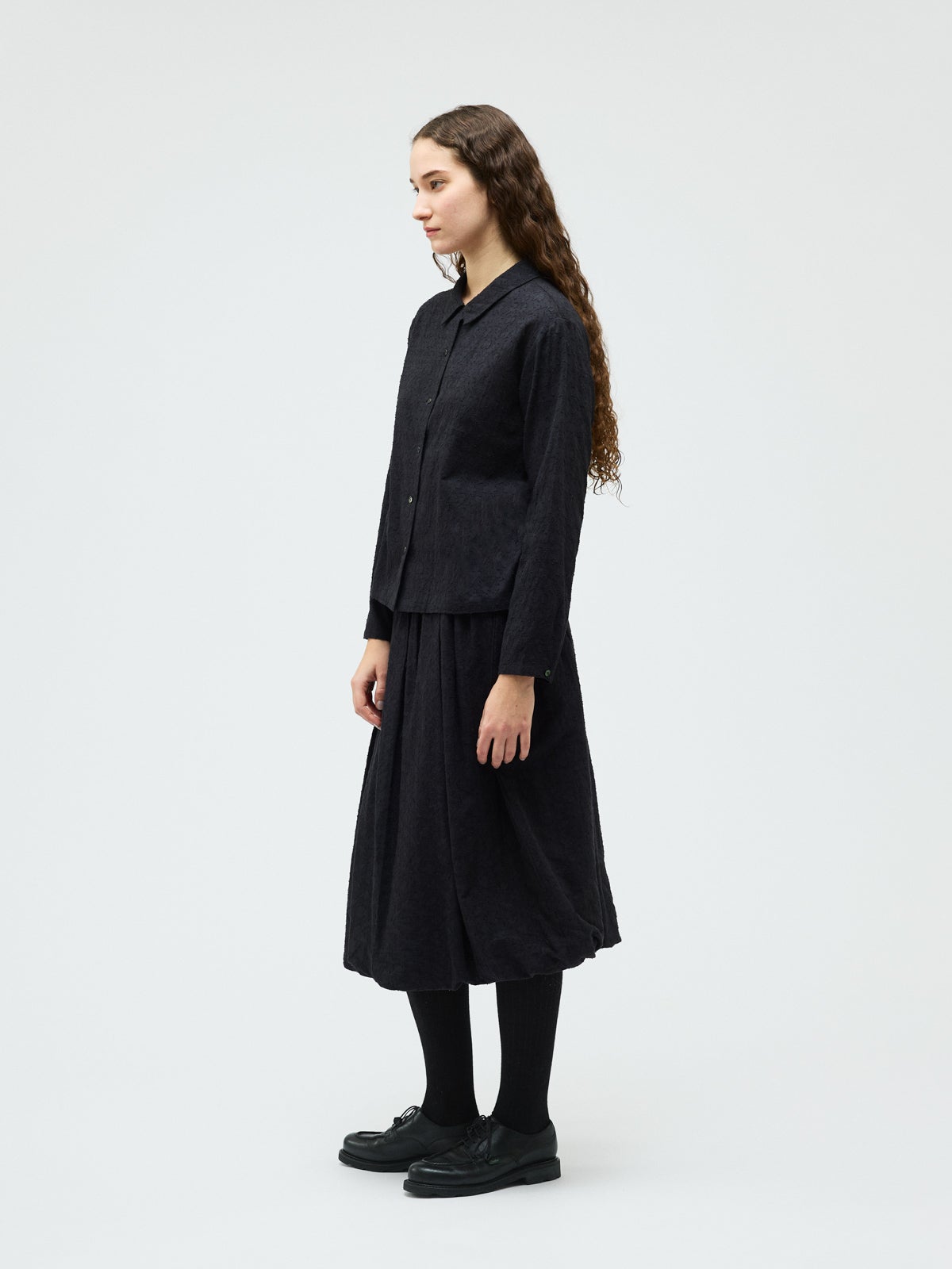 mizuiro ind ジャカードロングスリーブシャツ｜ MARcourt ONLINE STORE