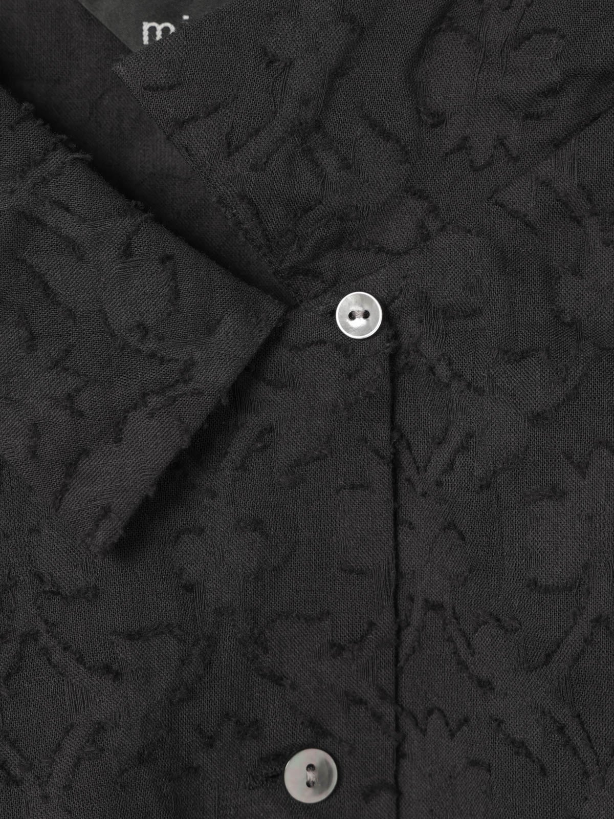 mizuiro ind 黒刺繍長袖シャツ mizuiro ind ジャカードロングスリーブシャツ｜ MARcourt ONLINE STORE