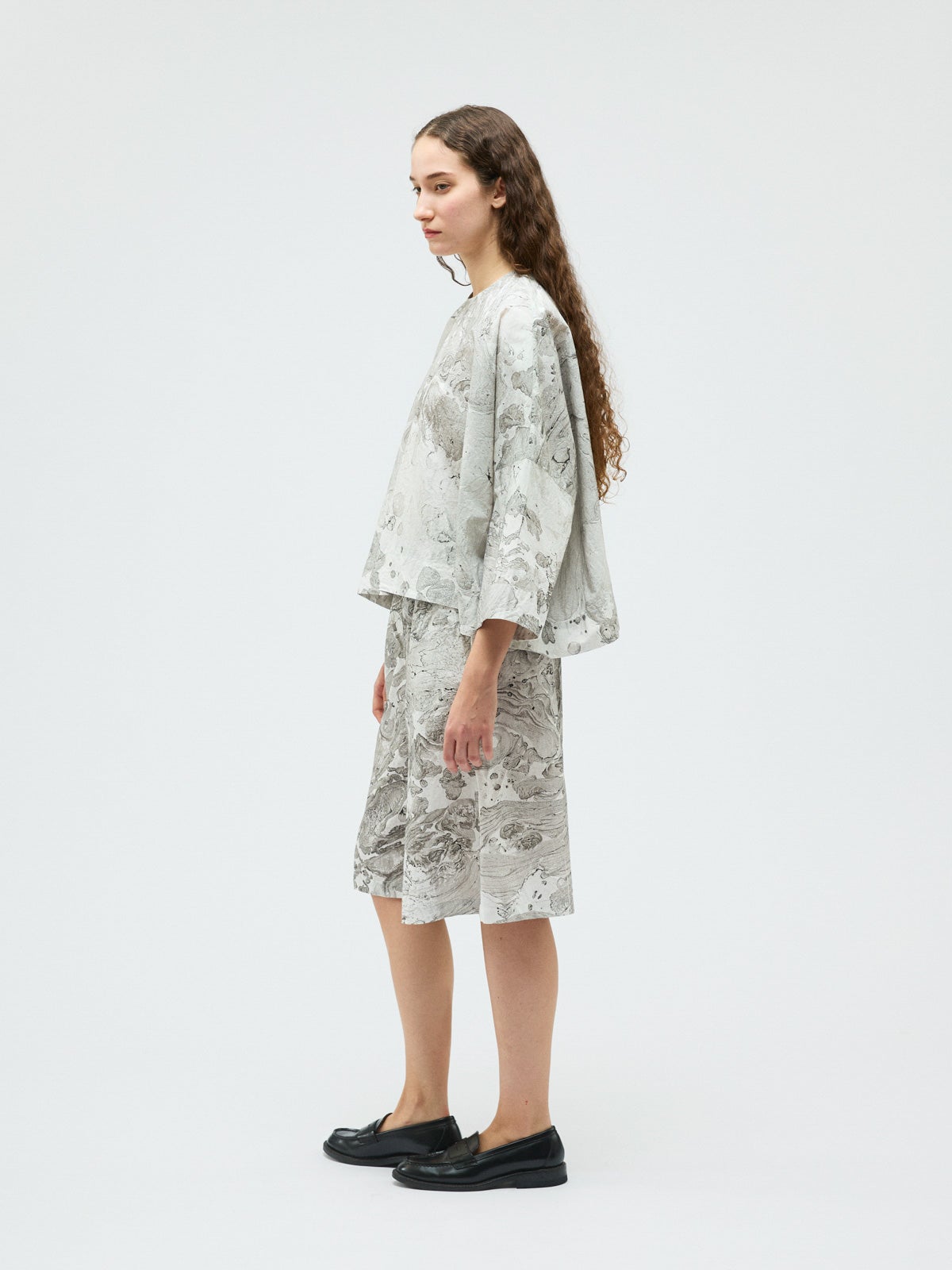 mizuiro ind マーブルプリントキュロットパンツ｜ MARcourt ONLINE