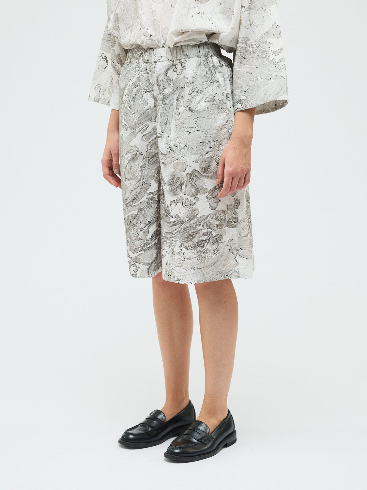 mizuiro ind マーブルプリントキュロットパンツ｜ MARcourt ONLINE