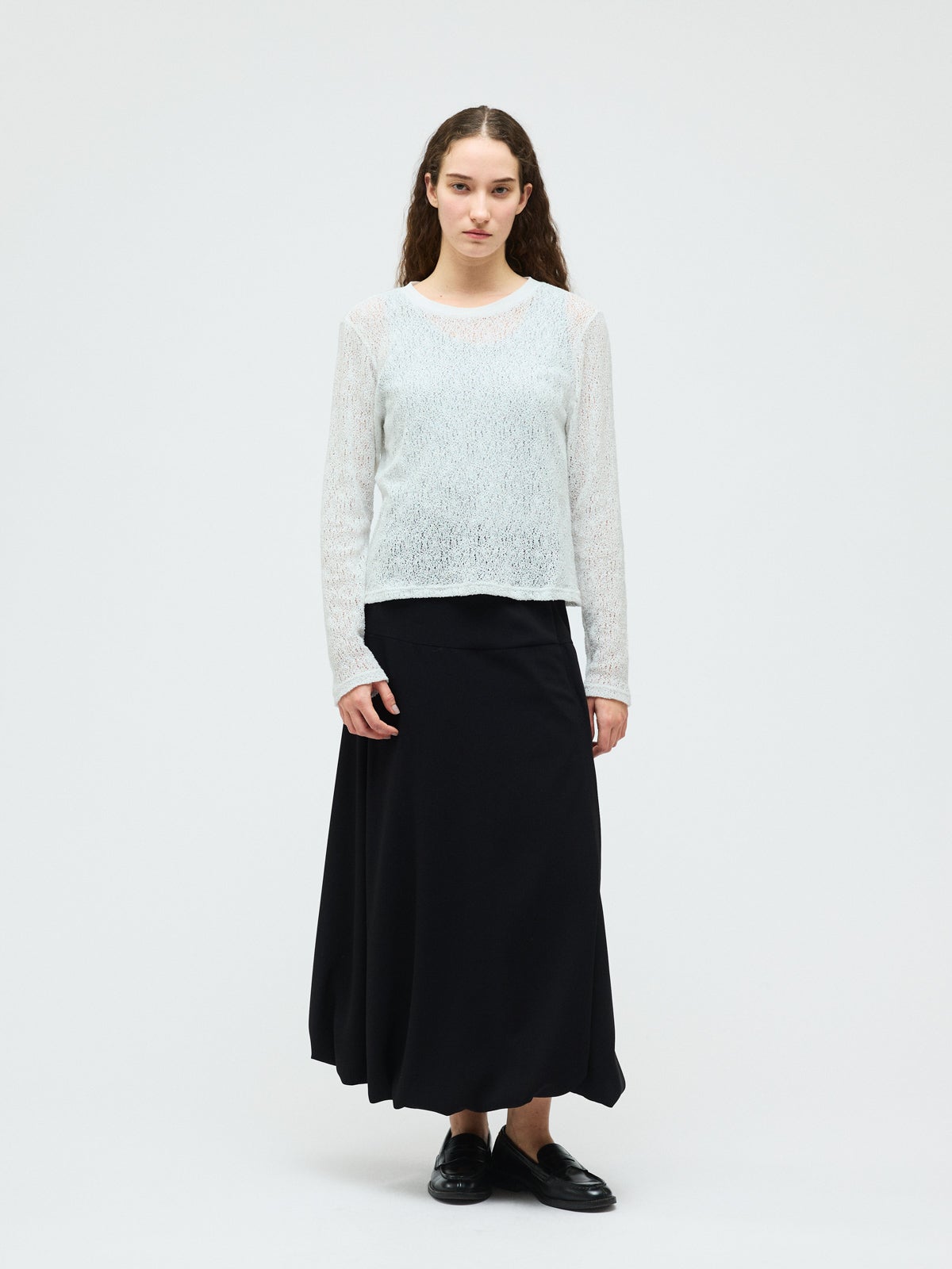 mizuiro ind ジョーゼットバルーンロングスカート｜ MARcourt ONLINE