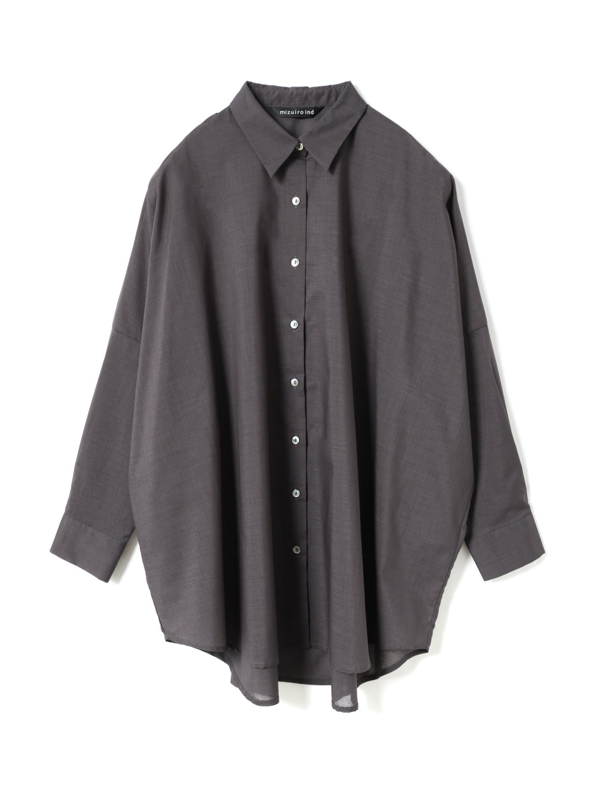 mizuiro ind T/Cシアーワイドシャツ｜ MARcourt ONLINE STORE
