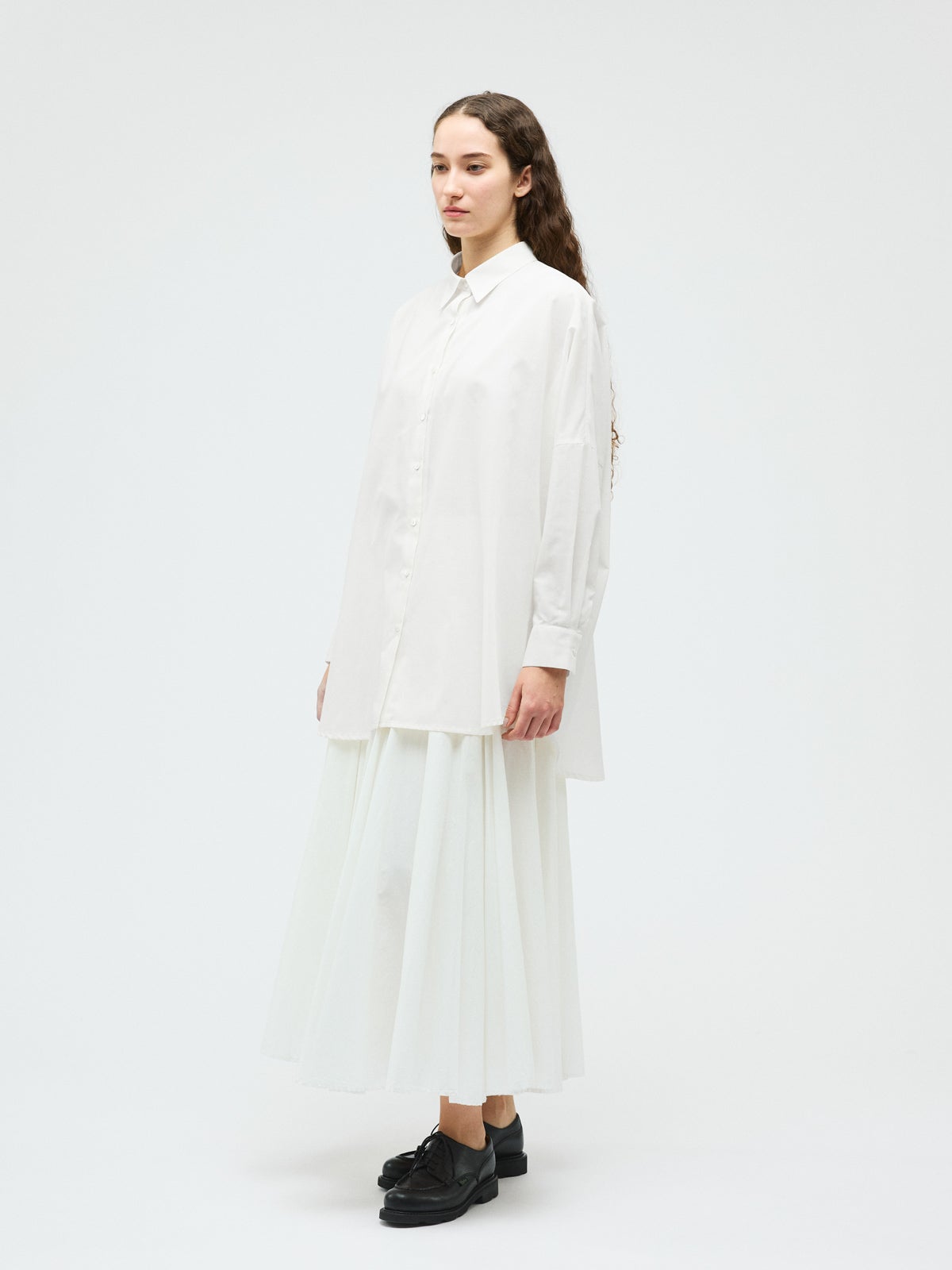 mizuiro ind T/Cシアーワイドシャツ｜ MARcourt ONLINE STORE