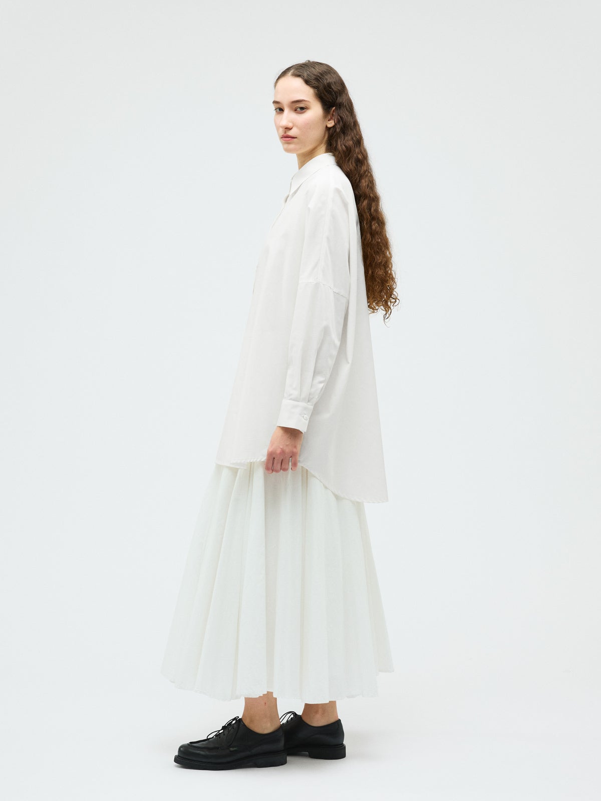 mizuiro ind T/Cシアーワイドシャツ｜ MARcourt ONLINE STORE