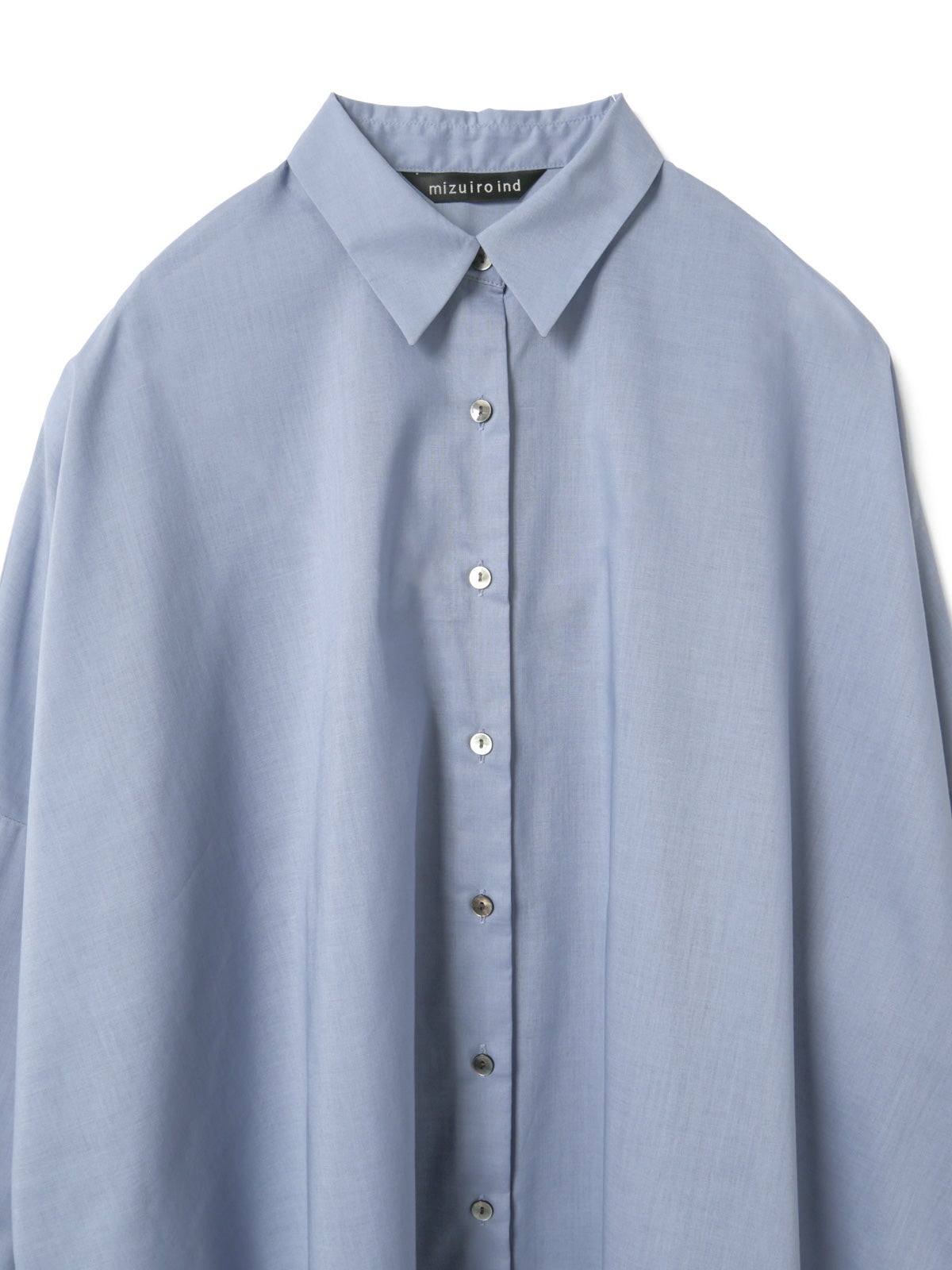 mizuiro ind T/Cシアーワイドシャツ｜ MARcourt ONLINE STORE