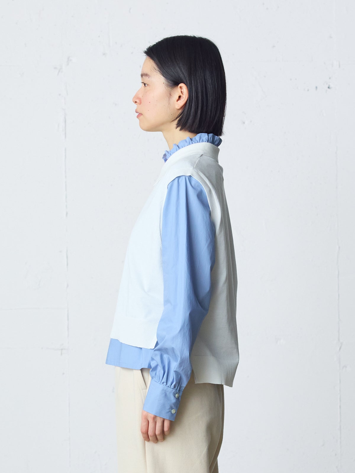 MidiUmi 襟付きニットベスト｜ MARcourt ONLINE STORE - マーコート