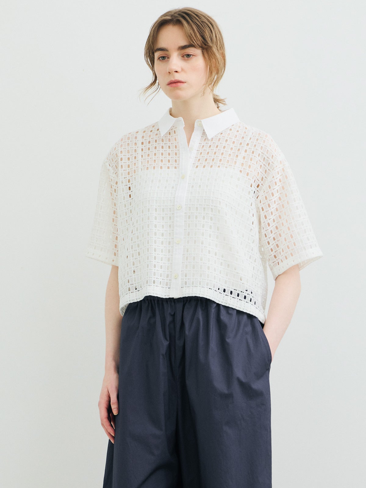MARMARMAR メッシュレースボックスシャツ｜ MARcourt ONLINE STORE