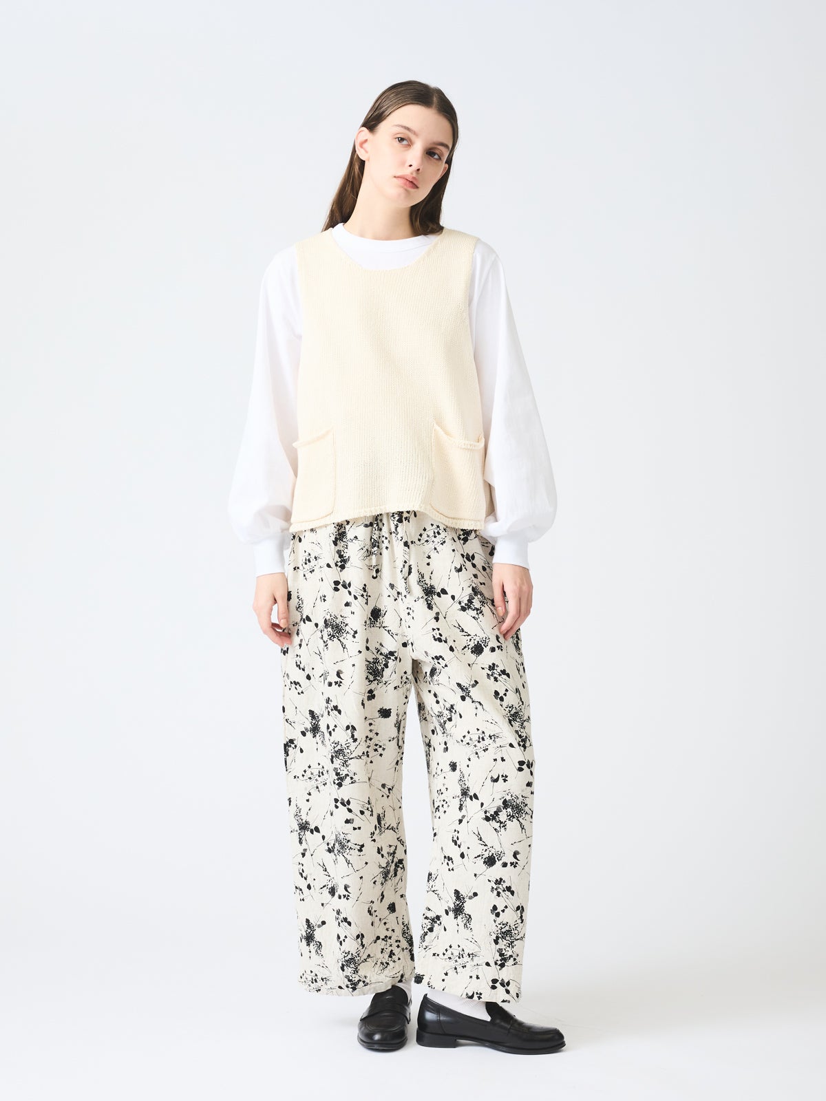 mizuiro ind テープヤーンショートベスト｜ MARcourt ONLINE STORE