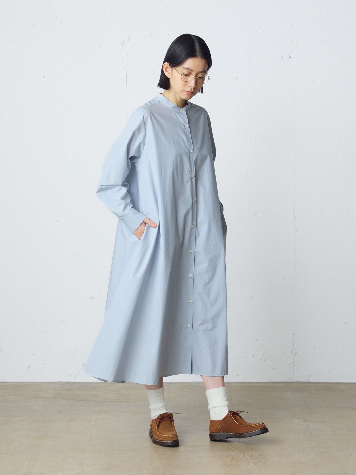 MidiUmi ワンピース MidiUmi Aラインバンドカラーシャツワンピース｜ MARcourt ONLINE