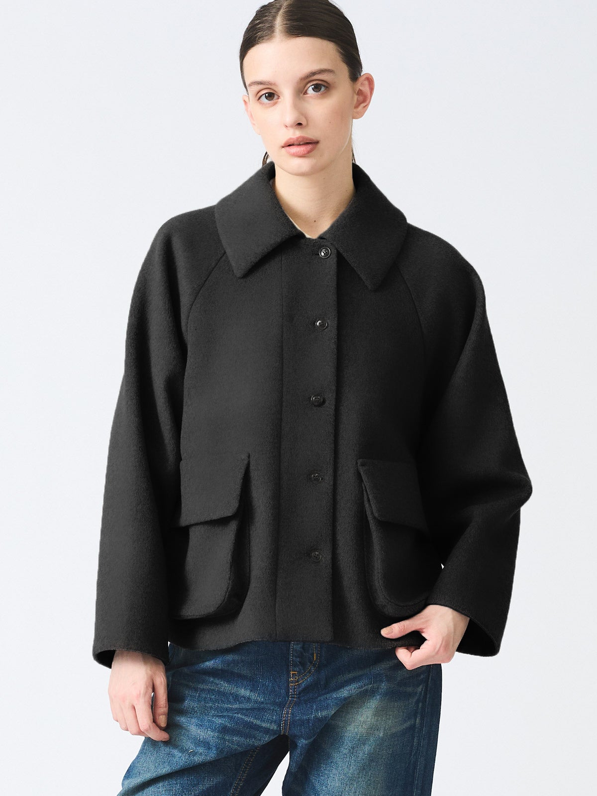 mizuiro ind ラグランショートジャケット｜ MARcourt ONLINE STORE