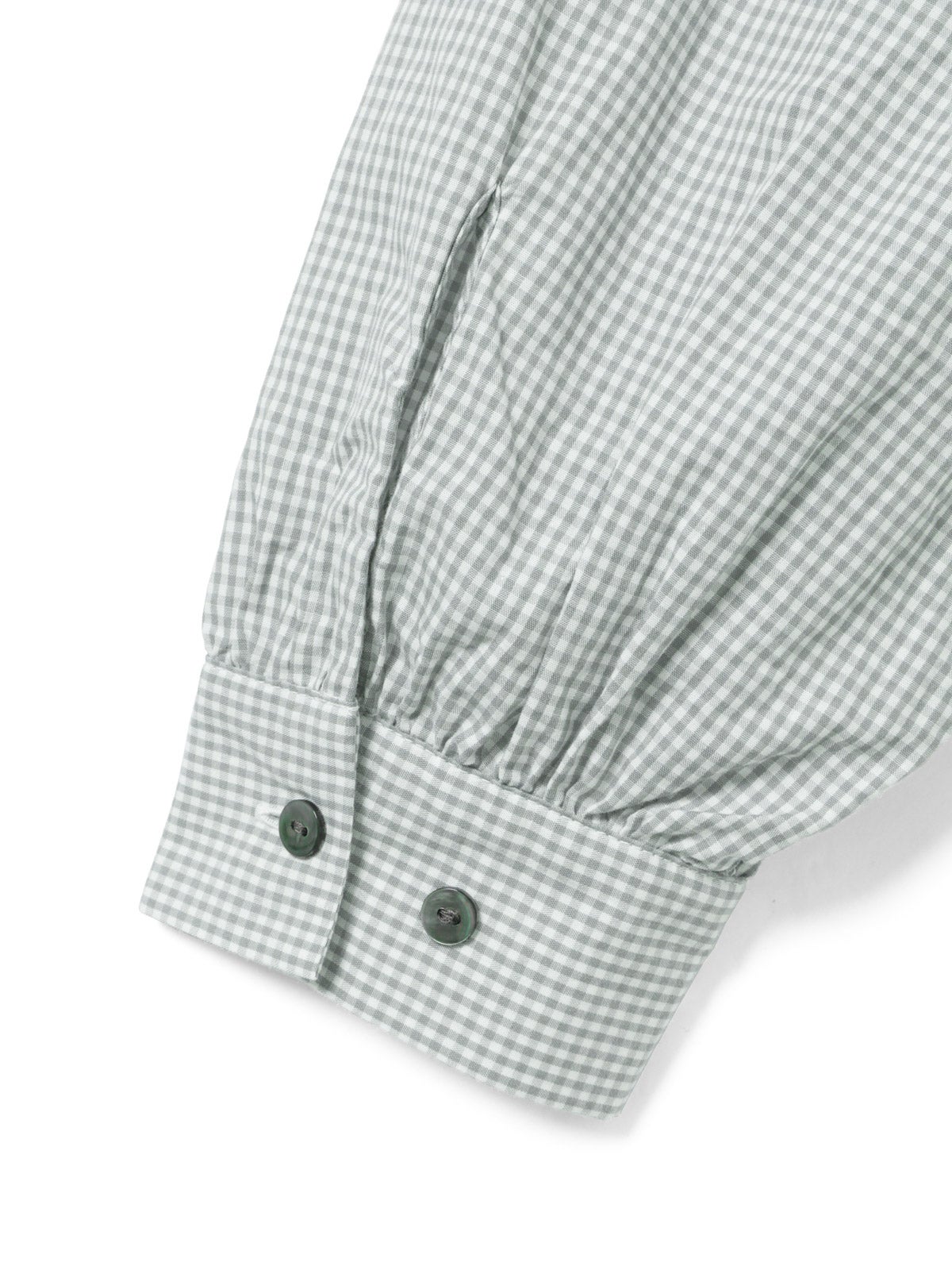 mizuiro ind チェックフリルギャザーカラーシャツ｜ MARcourt ONLINE