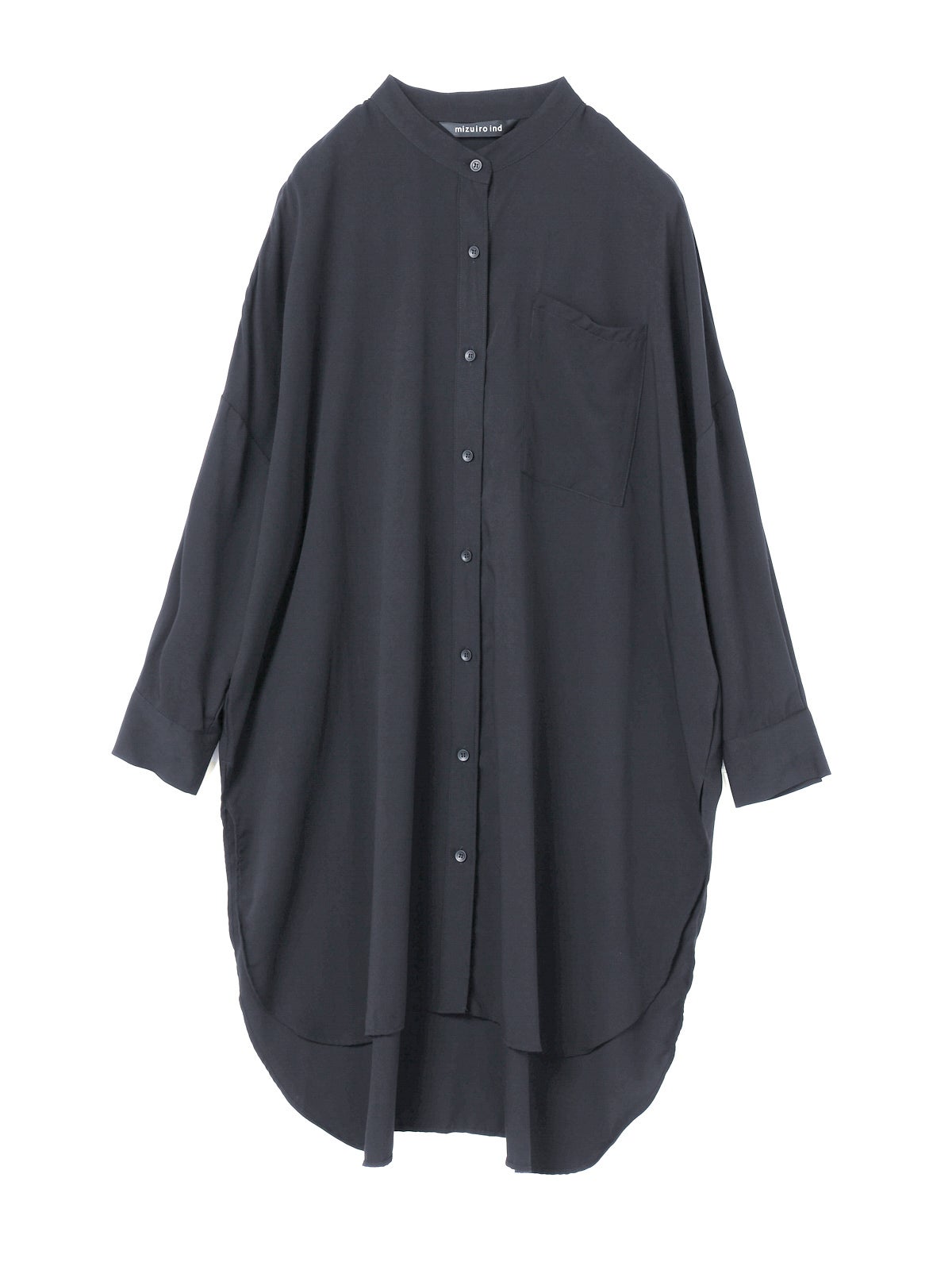 mizuiro ind T/Rバンドカラーロングシャツ｜ MARcourt ONLINE STORE