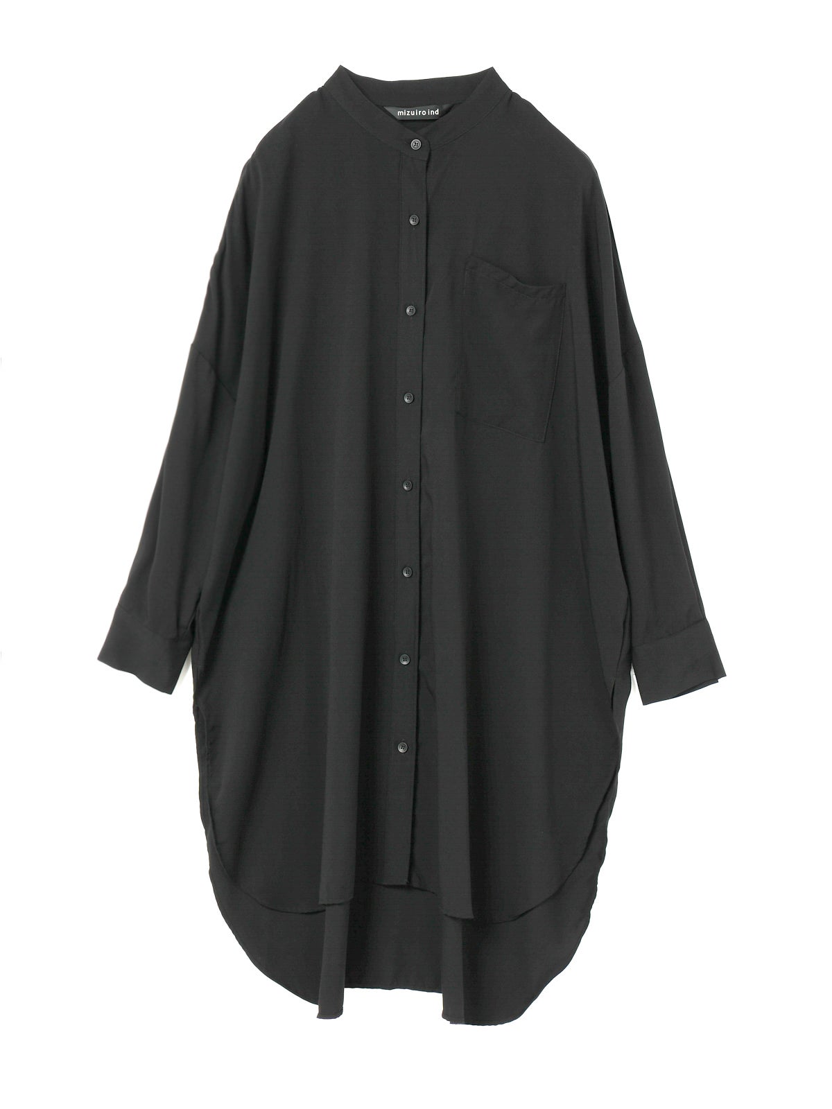 mizuiro ind T/Rバンドカラーロングシャツ｜ MARcourt ONLINE STORE