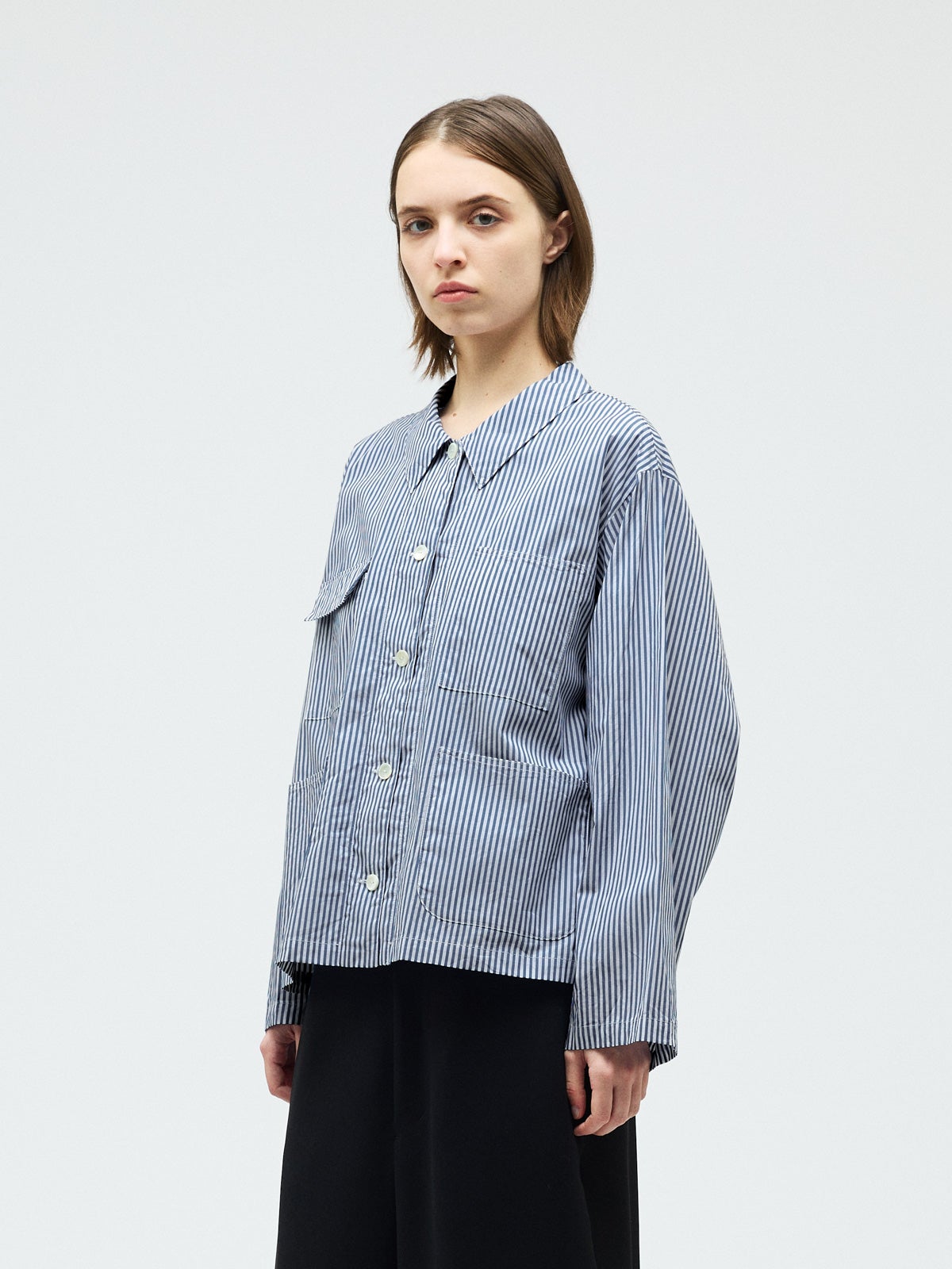mizuiro ind ストライプカバーオール｜ MARcourt ONLINE STORE