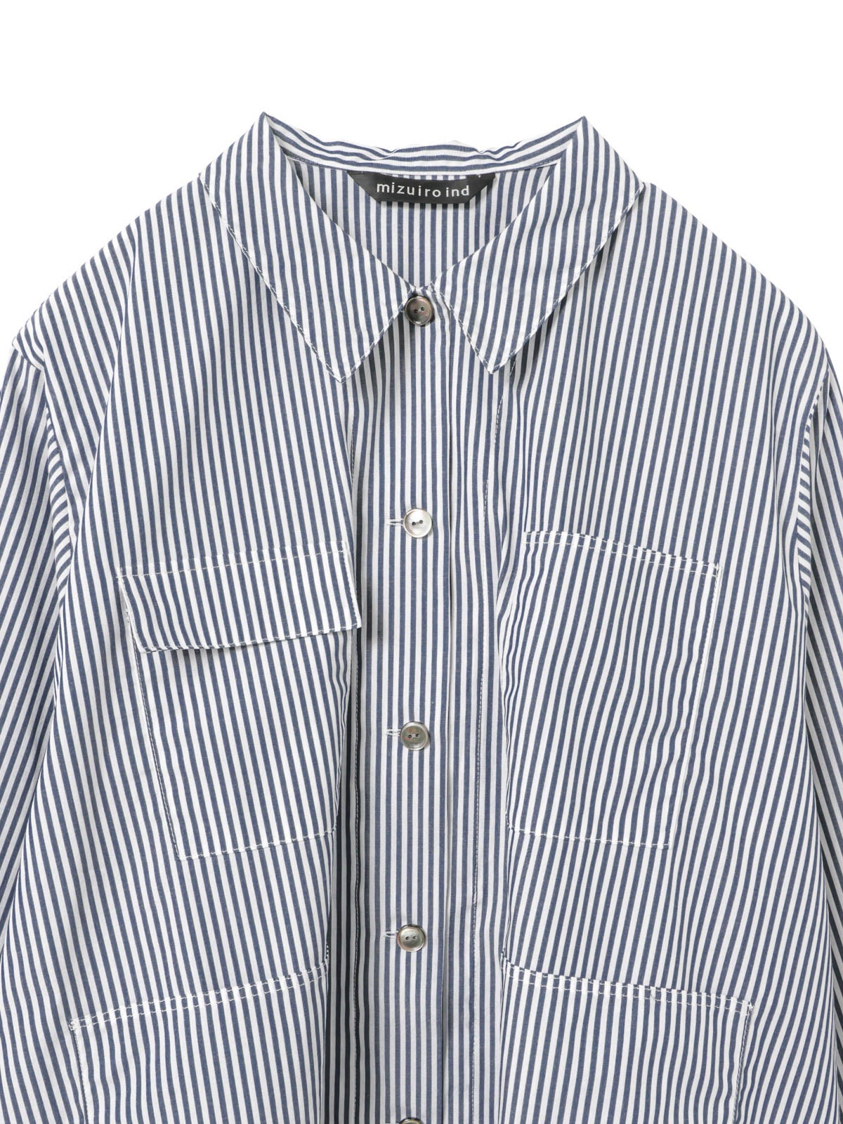 mizuiro ind ストライプカバーオール｜ MARcourt ONLINE STORE