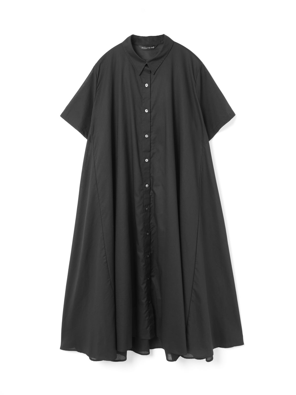 mizuiro ind ハーフスリーブフレアシャツワンピース｜ MARcourt ONLINE