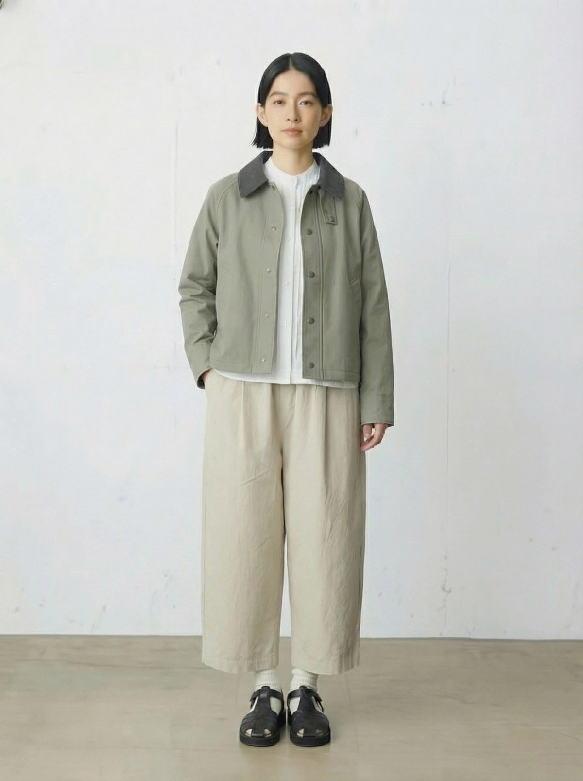 MidiUmi ショートコート 楽天市場】MidiUmi ミディウミ ウール ショート ジャケット “wool
