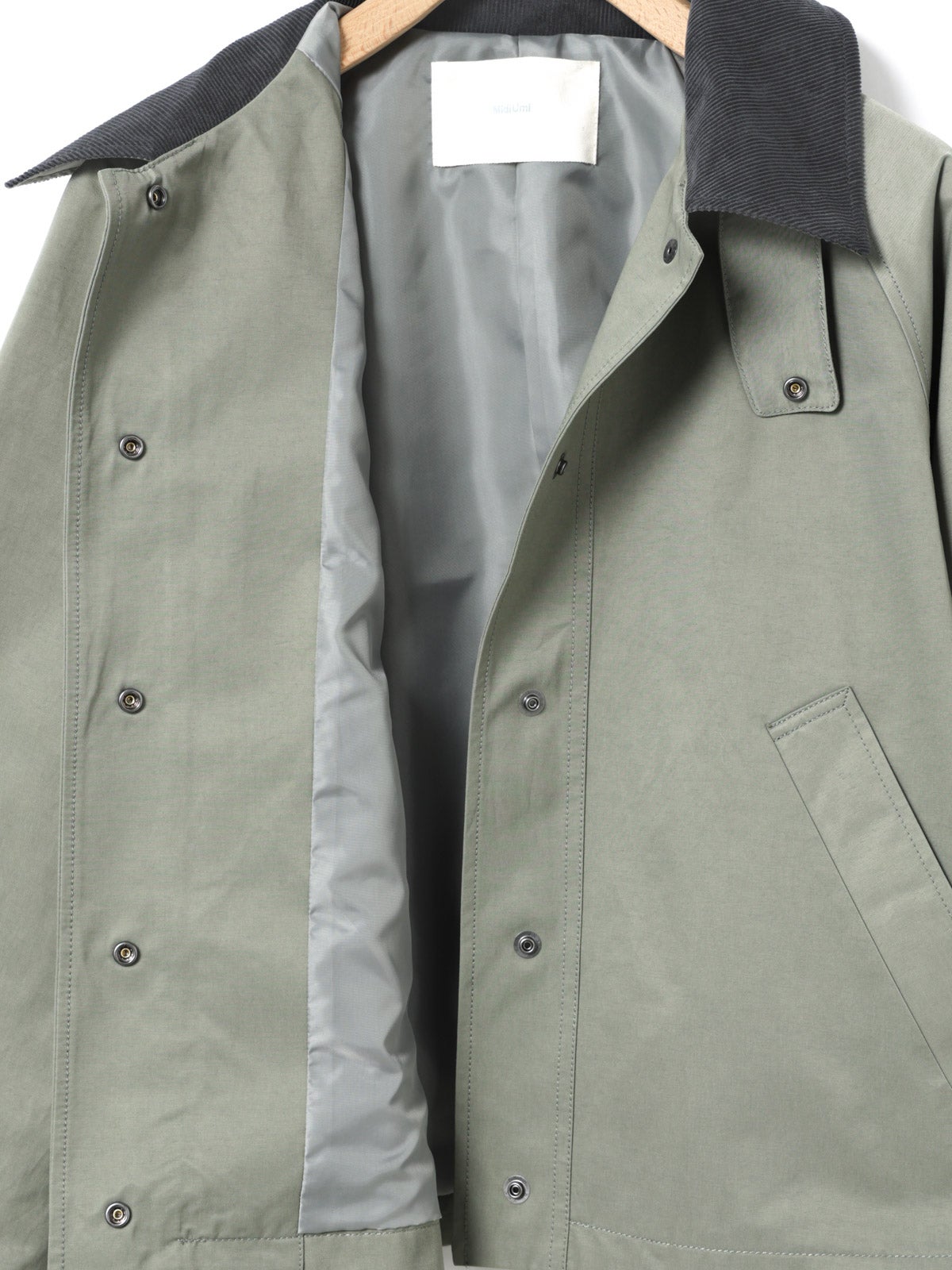 値下げ中ショートテントシルエットハンティングジャケット　ホワイト whyto ホワイト テントライン ジャケット “tent line jacket