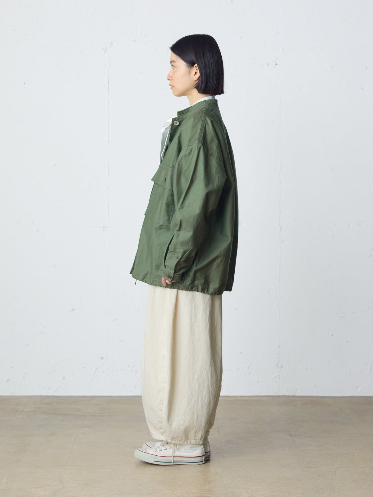 Midiumi ミディウミ　ユーティリティ　カバーオール MidiUmi(ミディウミ)｜utility coverall カバーオール/beige の通販