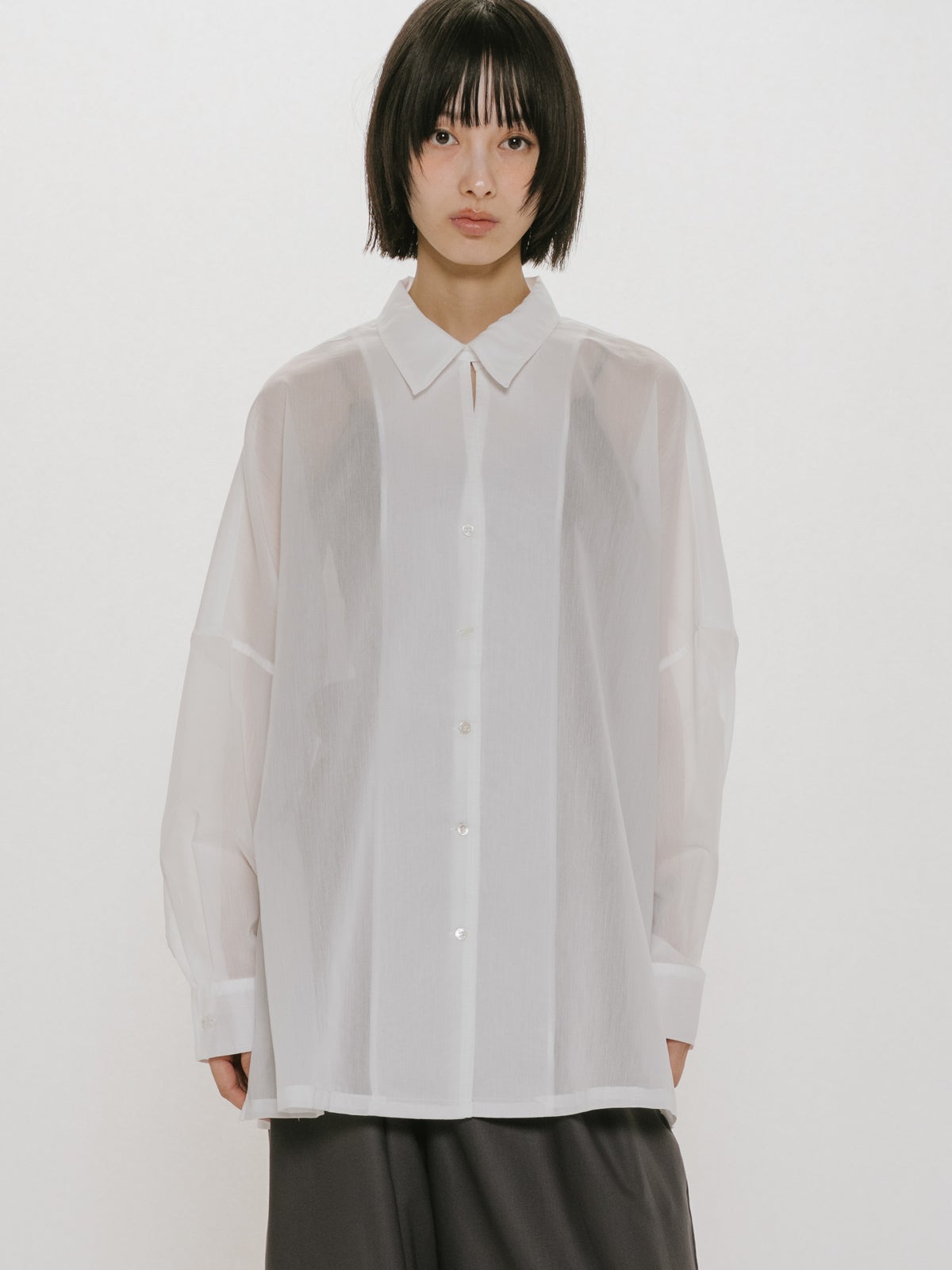 MIDIUMISOLID for Ladies シアースキッパーポンチョシャツ｜ MARcourt