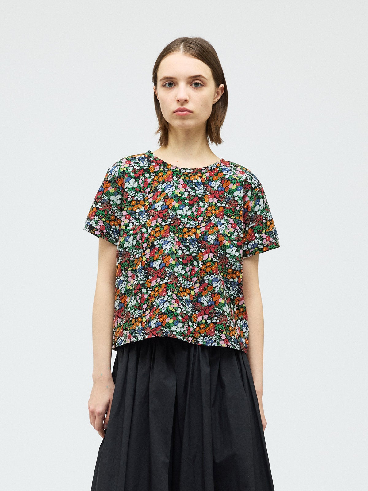 flower print T shirt