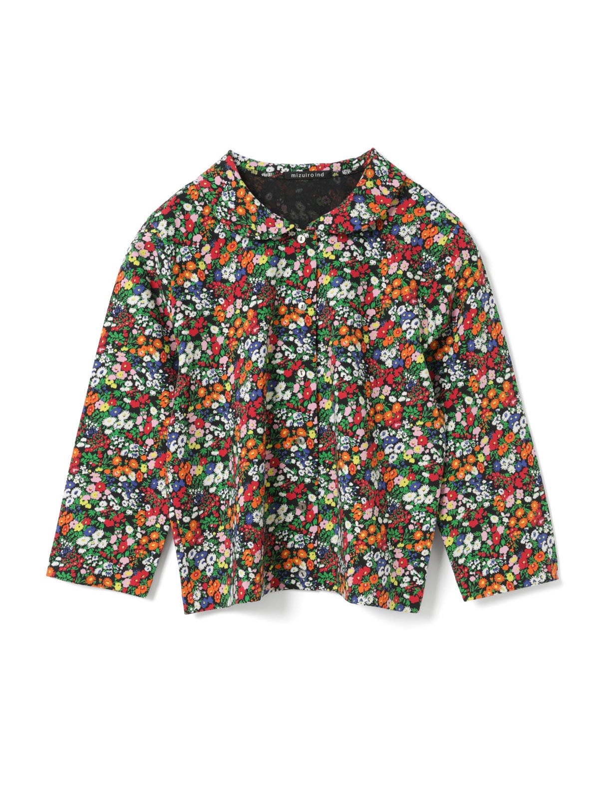 ブルマリン　BLUMARINE　花柄ビジュー付きリボン長袖カーディガン BLUMARINE(ブルマリン) カーディガン サイズI 42 レディース